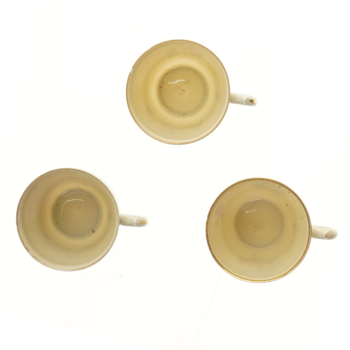 Sæt med 3 porcelænskopper med blomsterdesign (str. 3 stk Ø 8,5 cm)