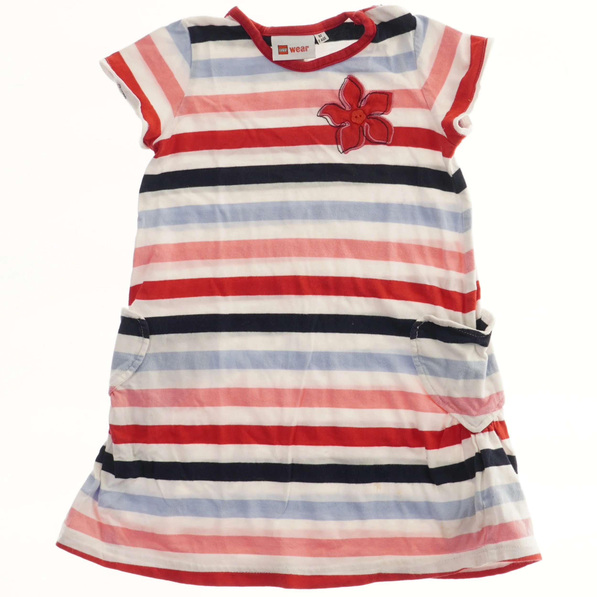Lego Børnekjole med striber (str. 92)
