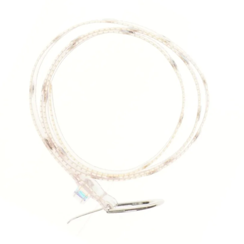 Transparent bælte med øjer (str. 113 cm)