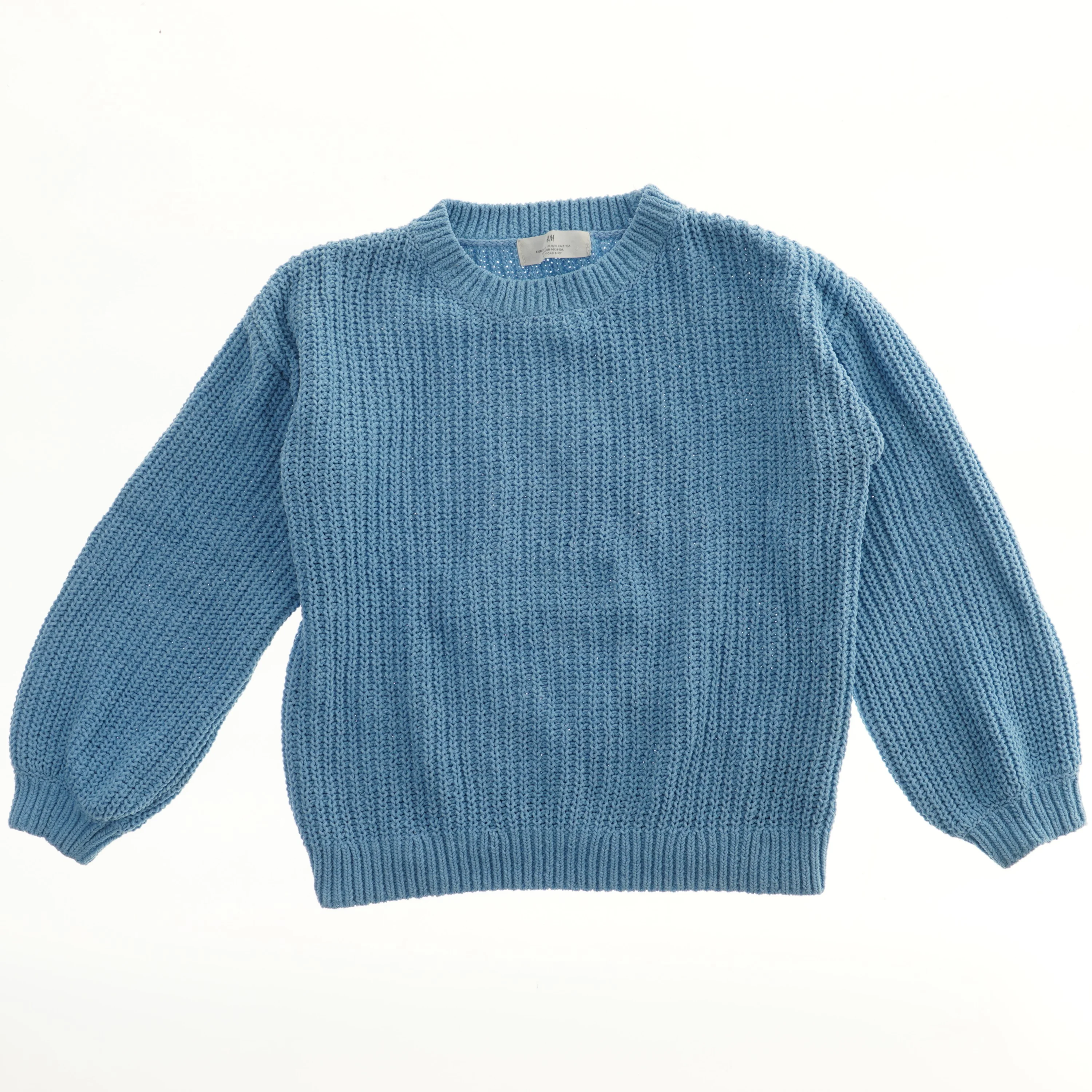 Blå striktrøje fra H&M (str. 140)