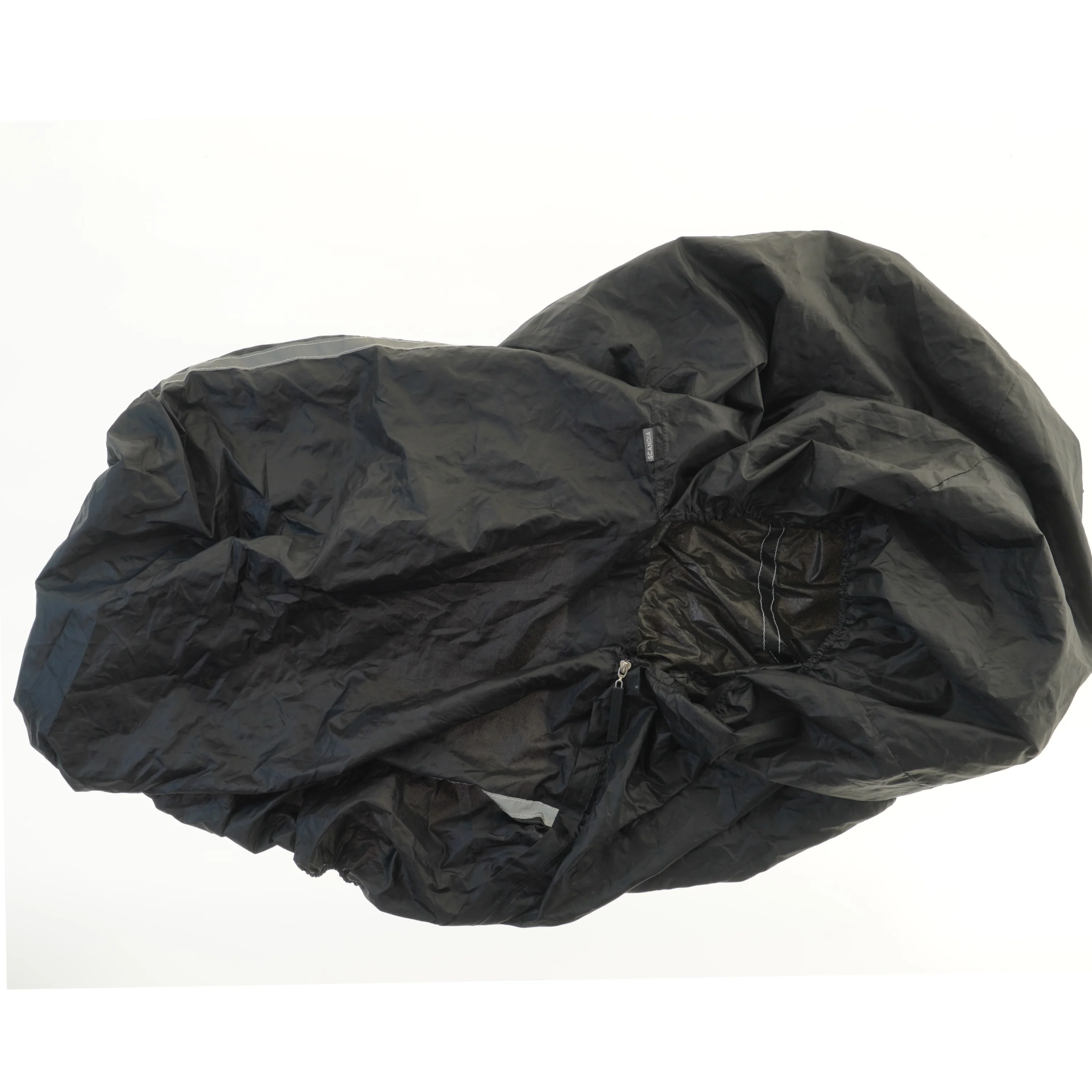 Sort cykel/ barnevogns-regnovertræk fra Scandia (str. 85x80x60 cm)