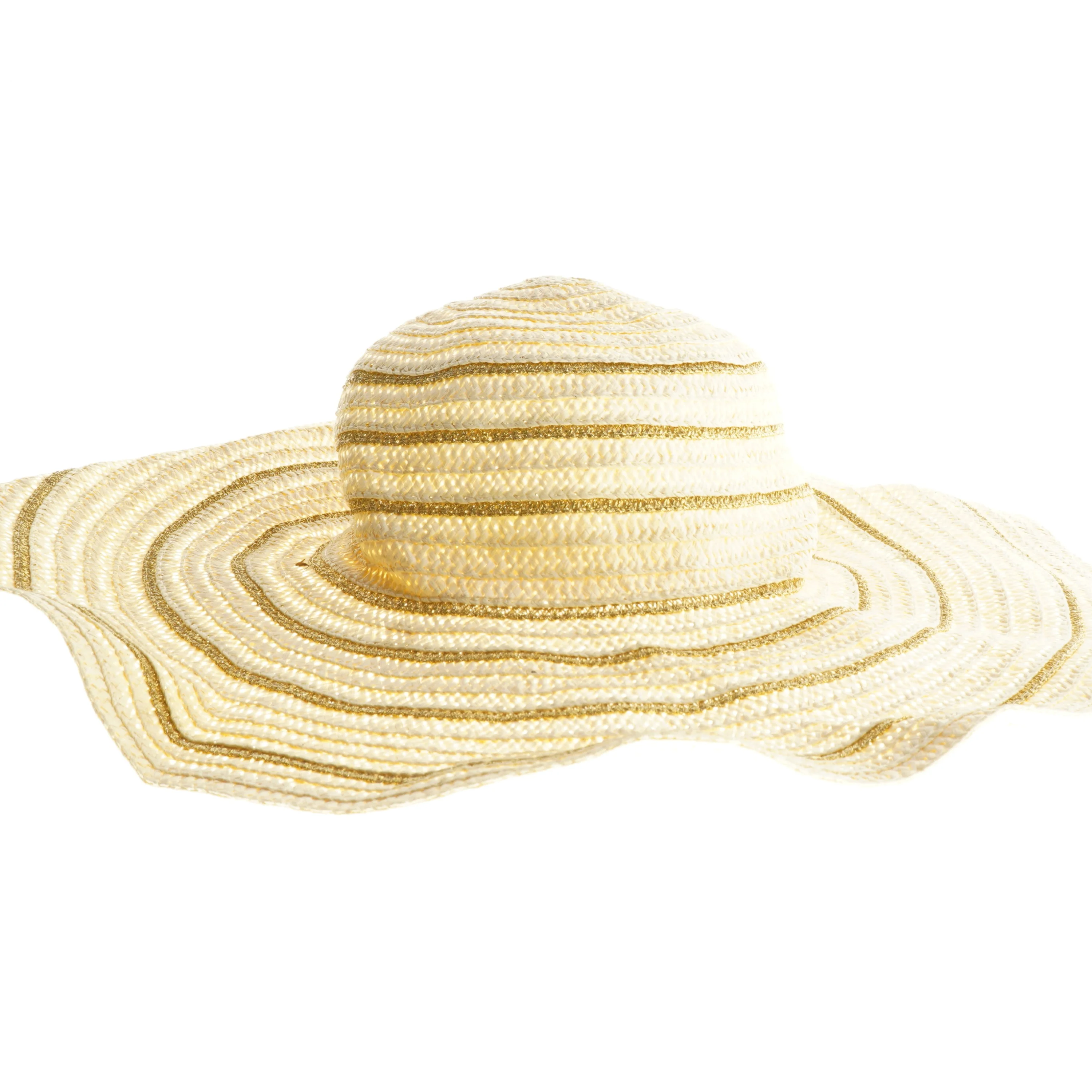 Str&aring;hat med bred skygge (str. &Oslash; 21 cm)