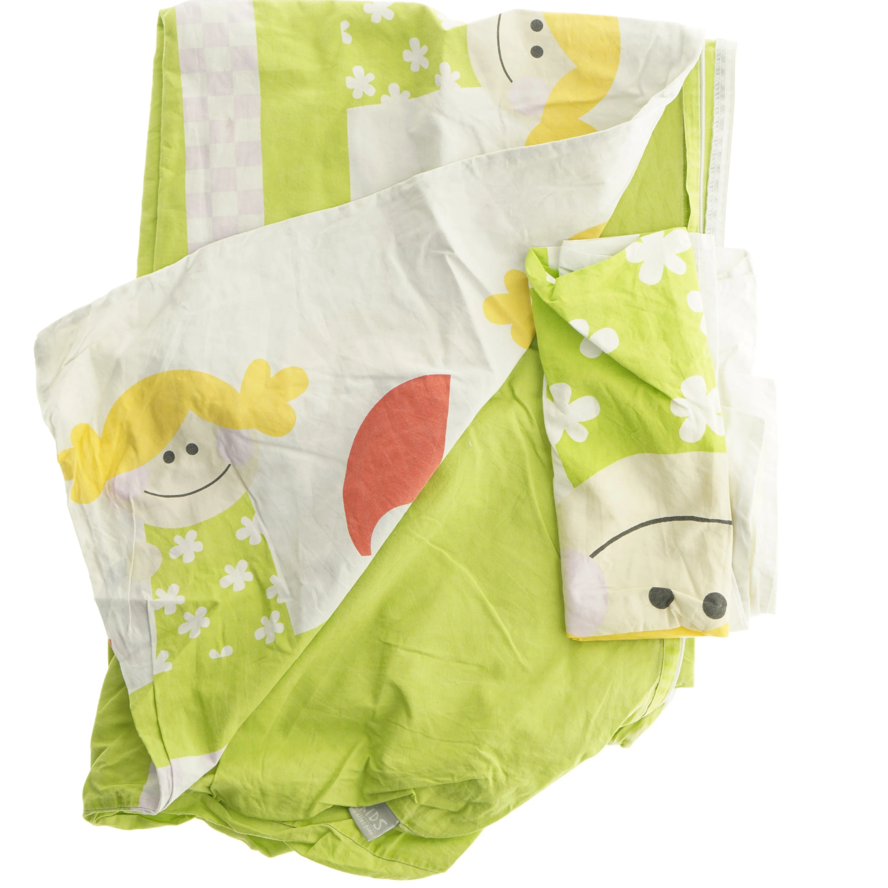 Junior sengesæt med motiv (str. 43x38 & 92x135 cm)