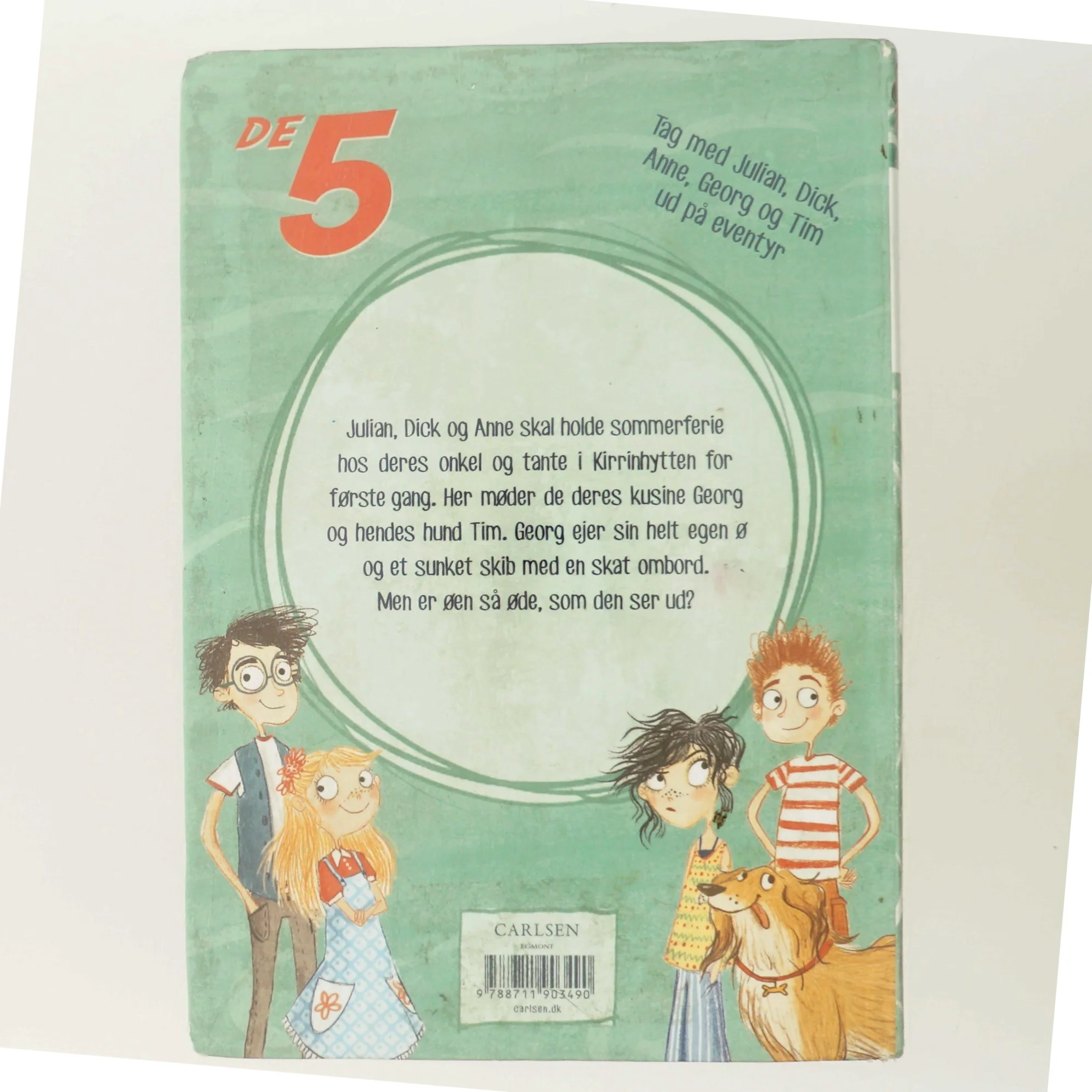 De 5 på skatteøen af Enid Blyton (Bog)