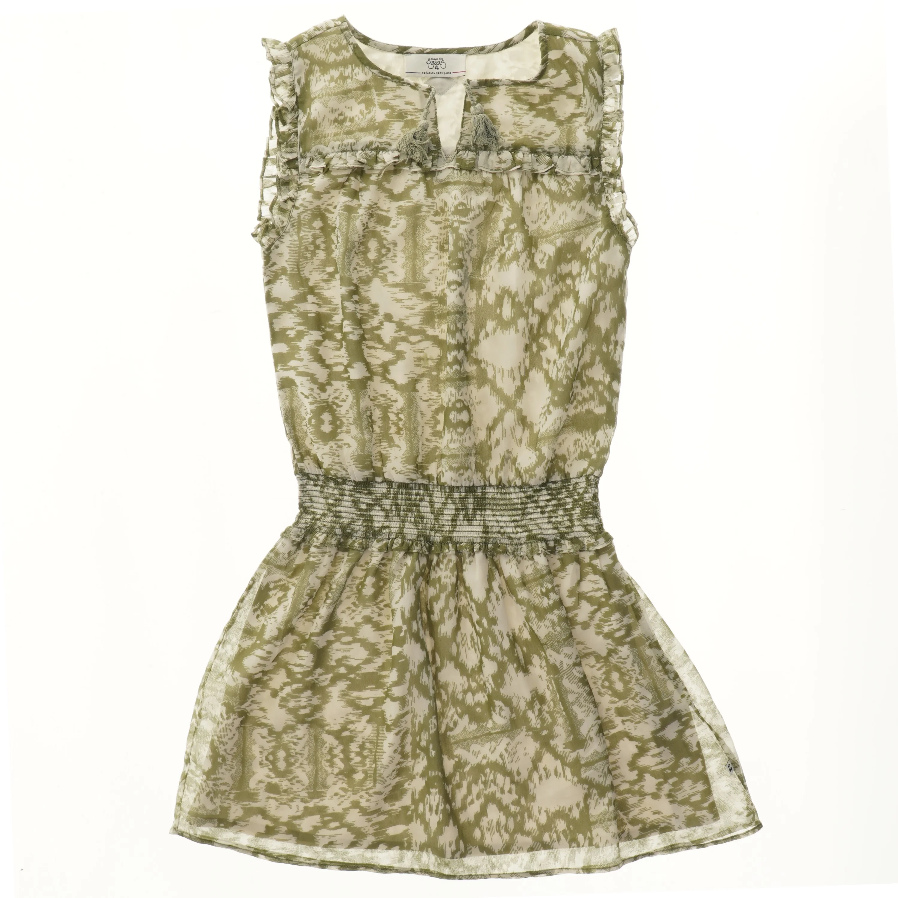 Cerise - Fransk kjole med mønster (str. 140)