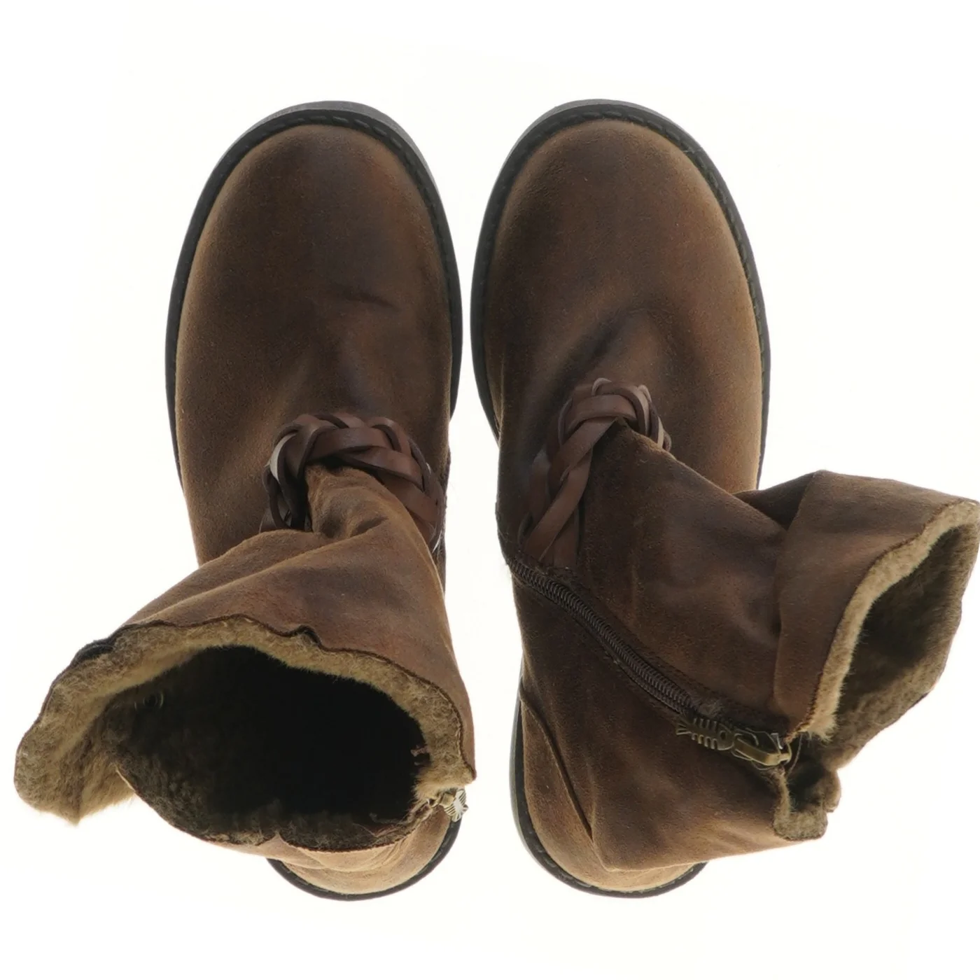 Brune støvler med flettet rem fra Blowfish (str.34 Længde 24 cm)