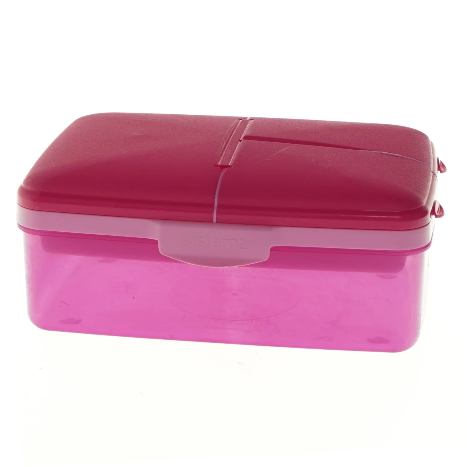 Pink madkasse fra Sistema (str. 14x21x9 cm)