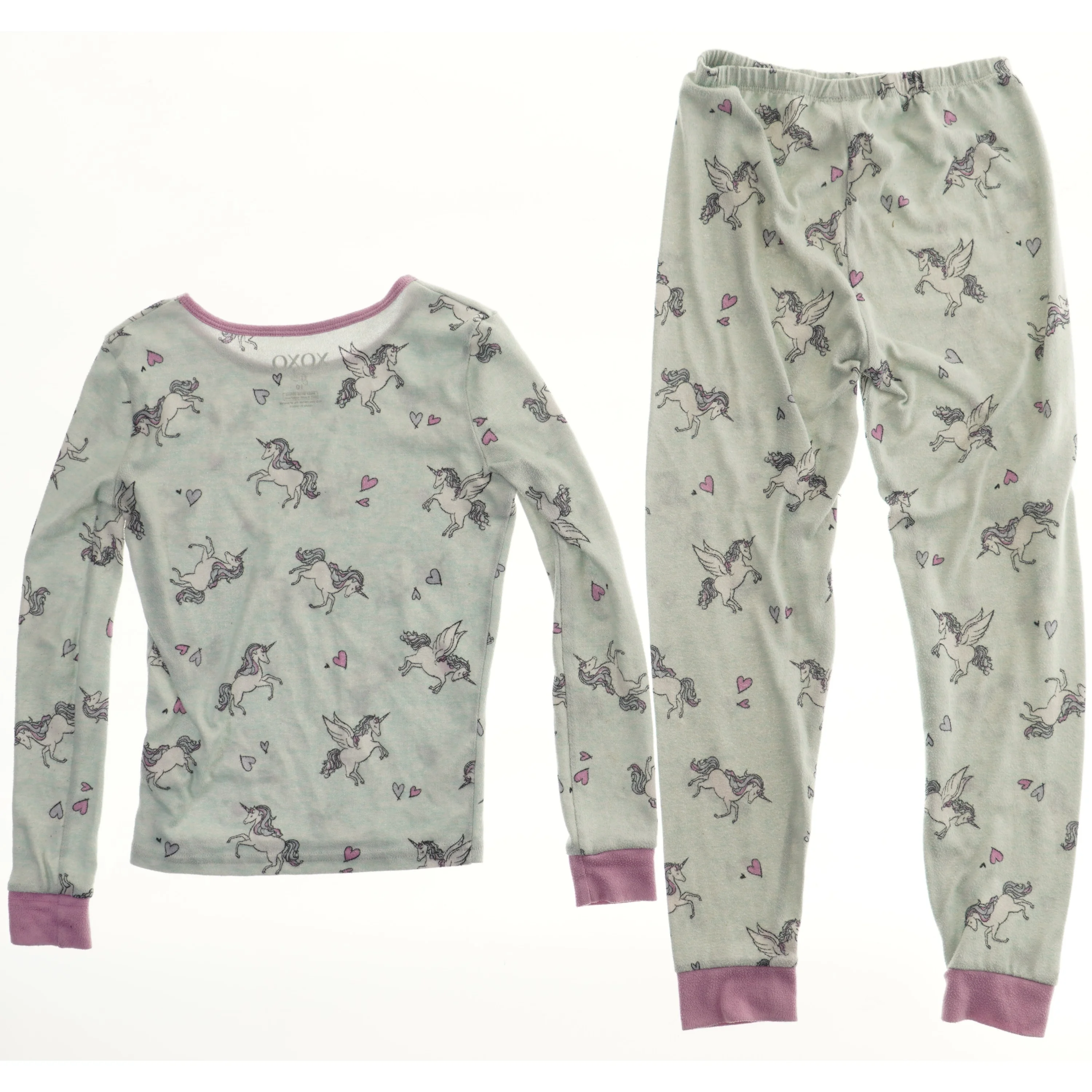 Super blød Pyjamassæt med enhjørningemønster fra Xoxo (str. 140)