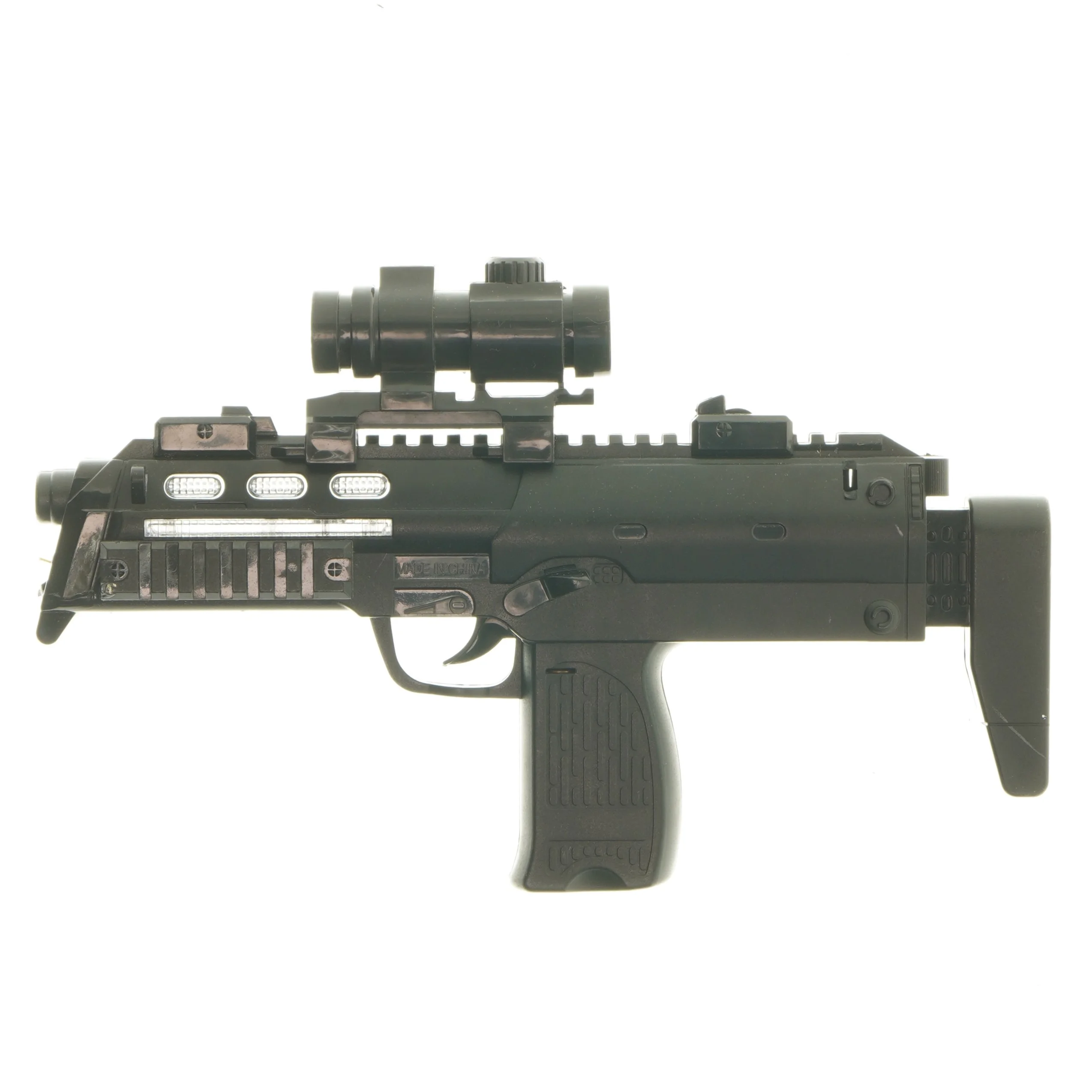 Legetøjspistol med sigte og lyd (str. 28x17,5 cm)