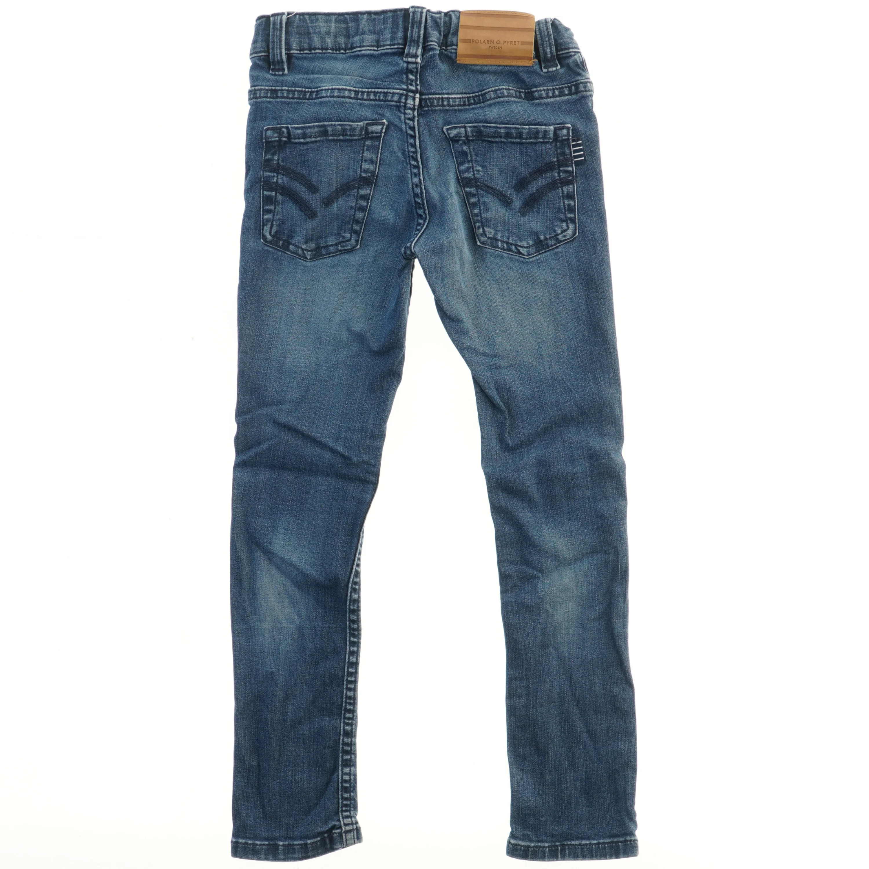 Polarn o. Pyret jeans med knælapper (str. 122)