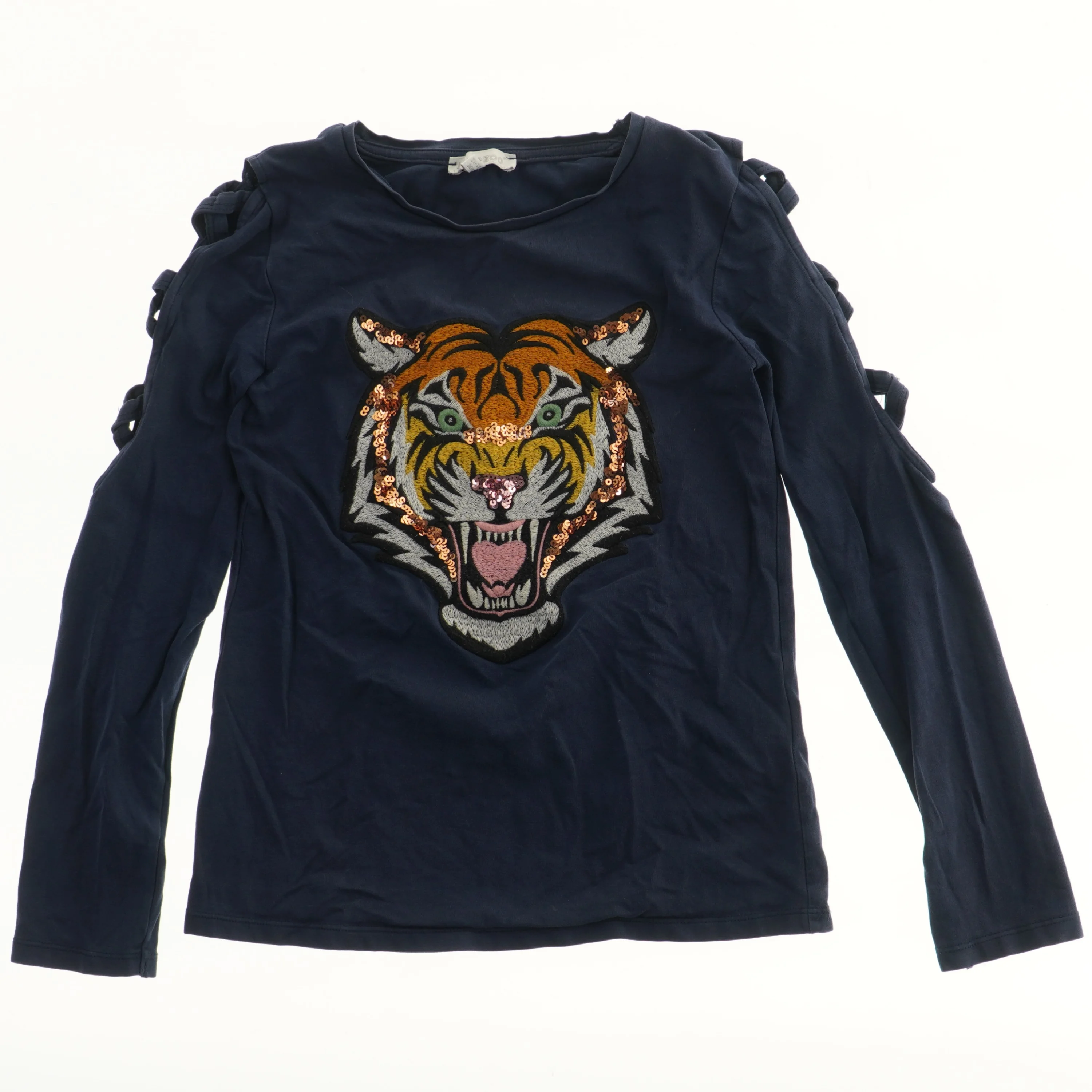 Langærmet bluse med tiger design fra Bluezoo (str. 152)