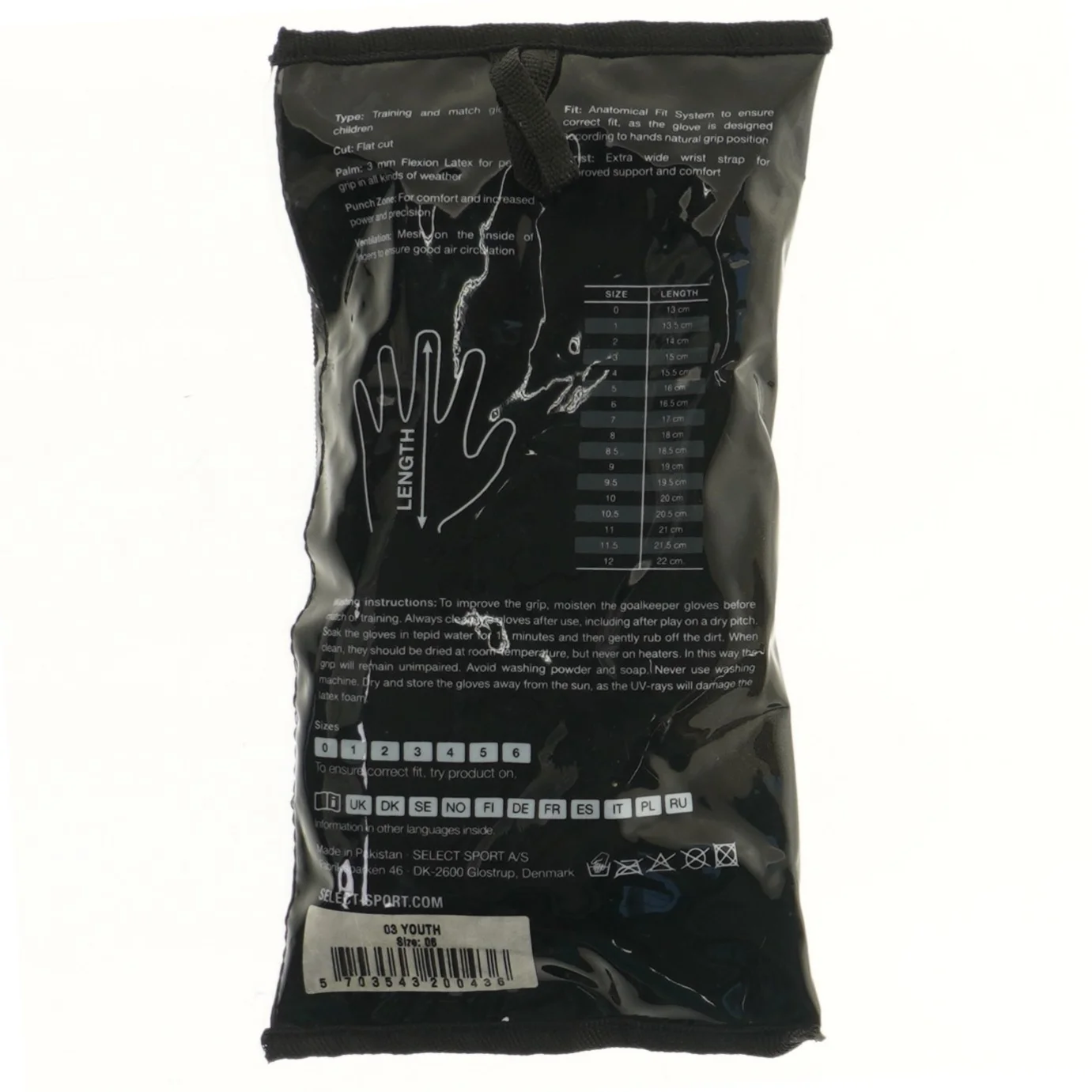 Select målmandshandsker størrelse 6 fra Select (str. 22 cm)