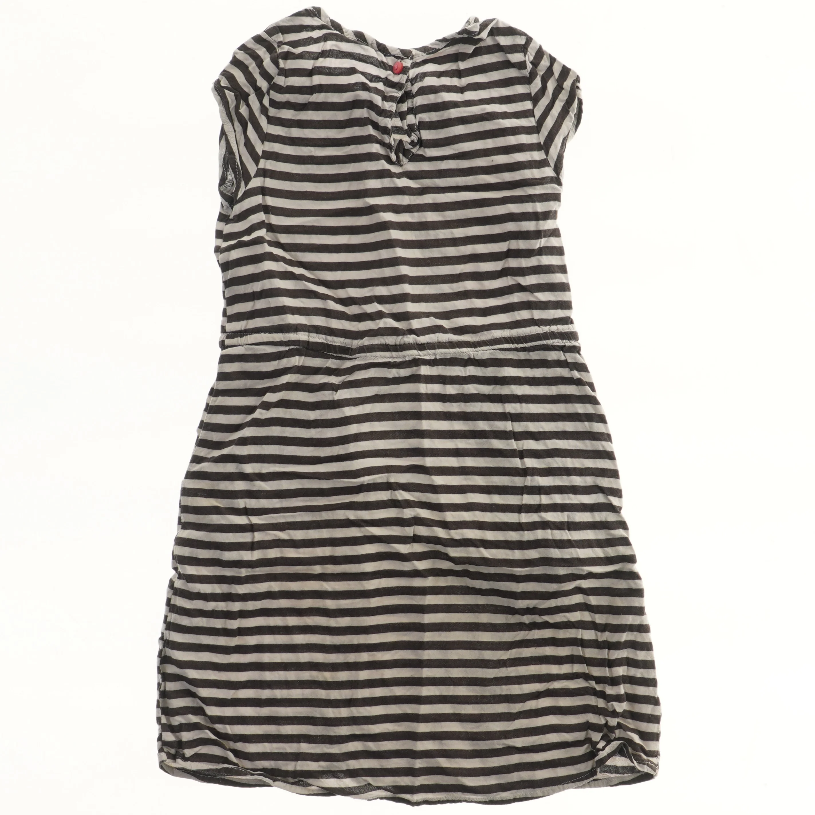 Stribet kjole med bånd (str. 116)