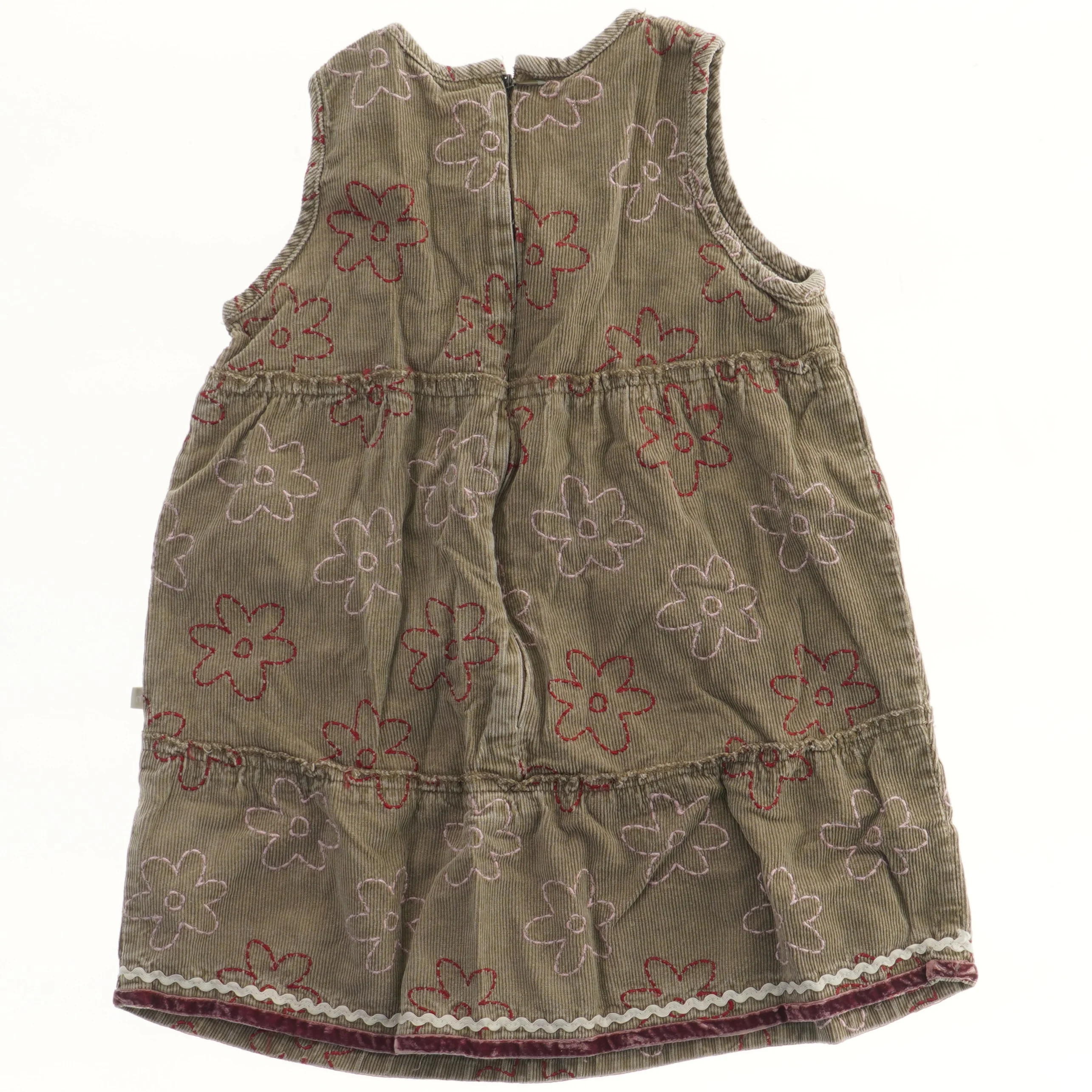 Minymo Fløjlskjole med blomstermønster (str. 92)