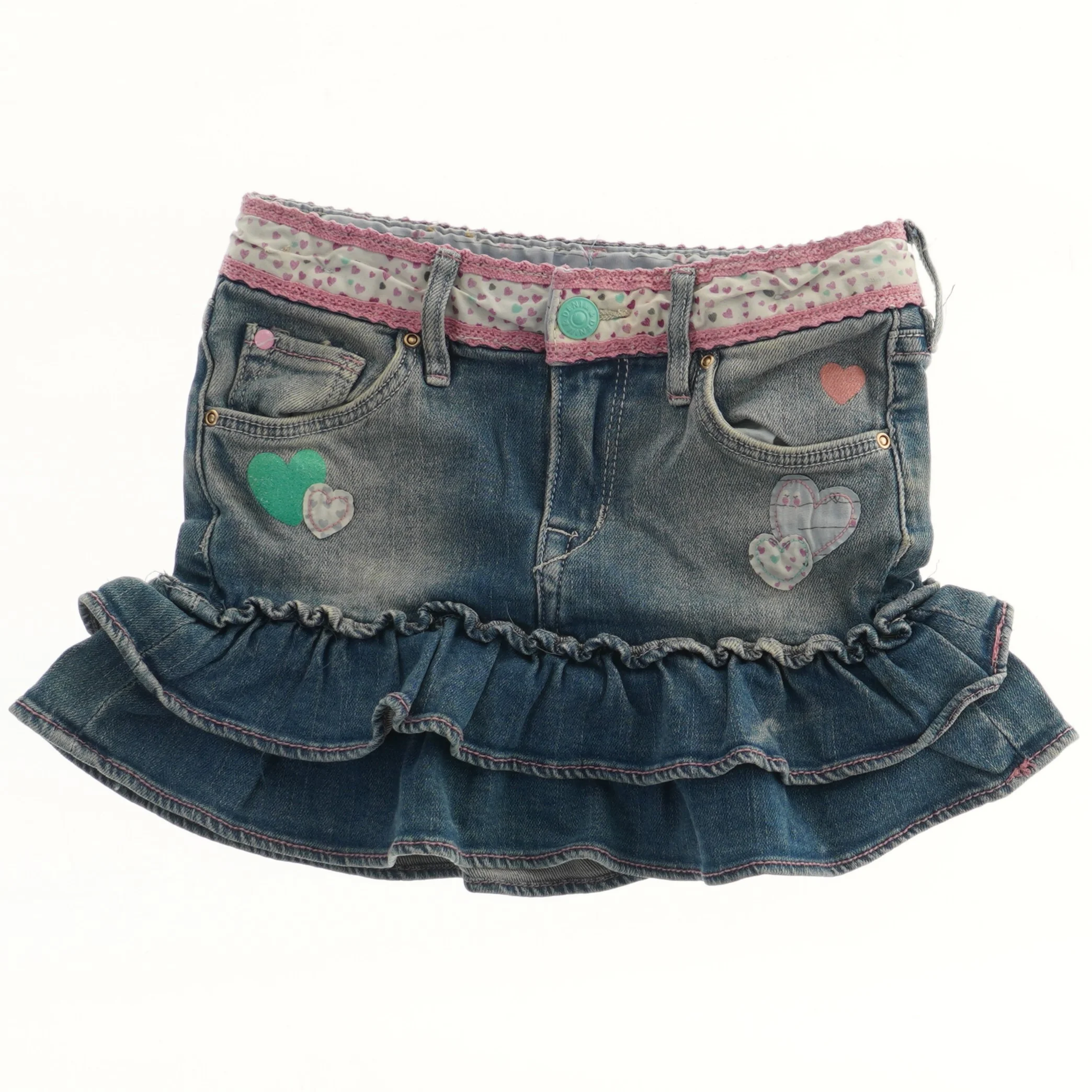 Børnenederdel med hjerteprint fra H&M (str. 98)