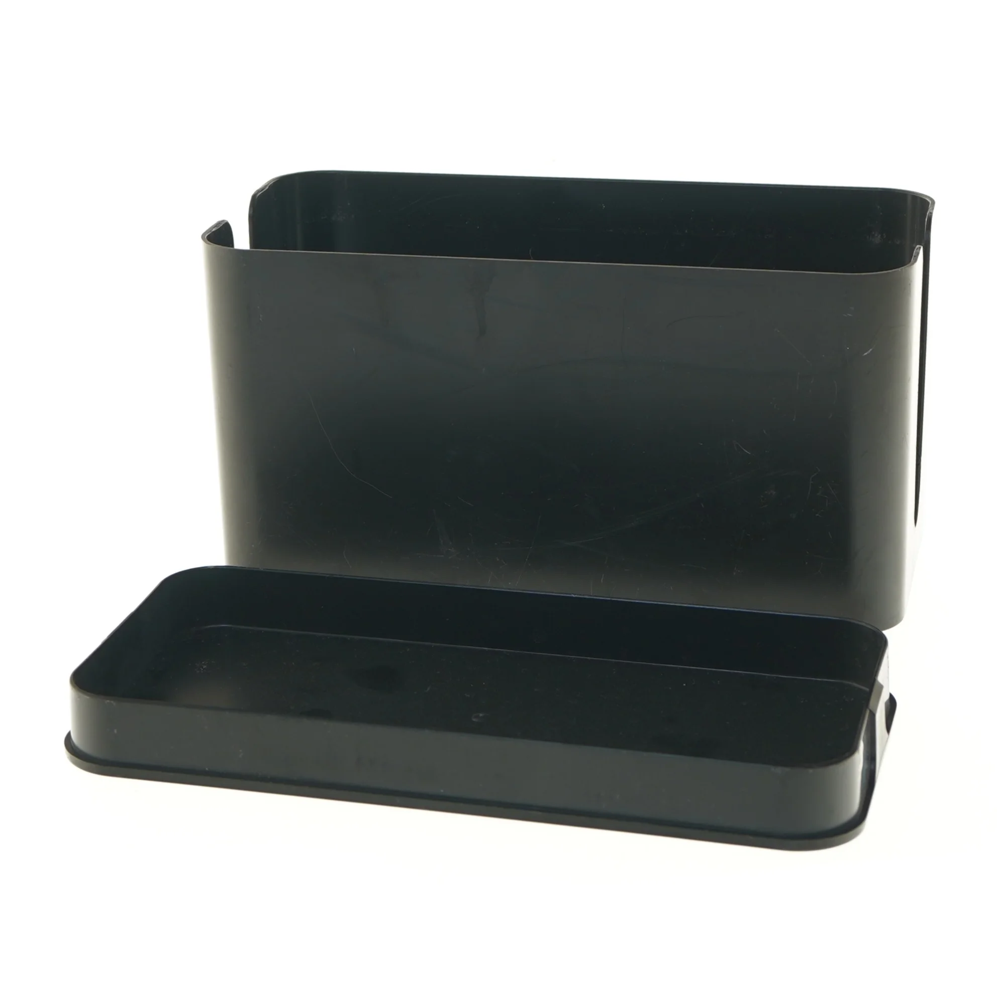 Sort opbevaringsboks til ledninger (str. 23,5x12,5 cm)