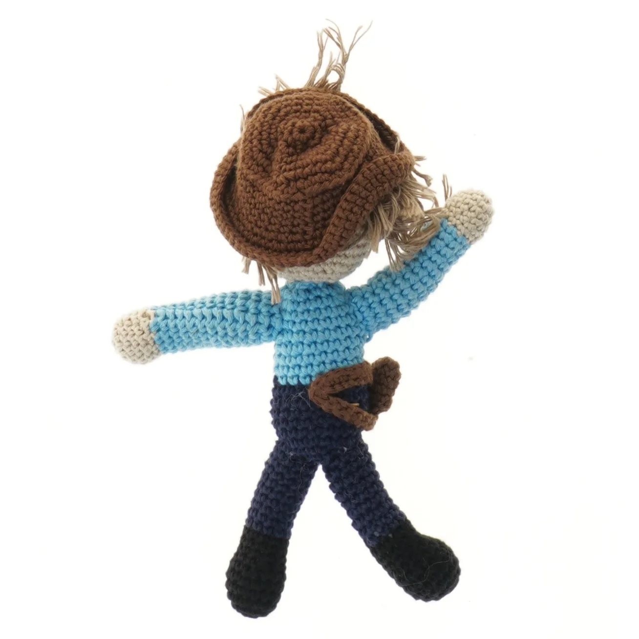 Håndlavet hæklet dukke (str. 20 cm)