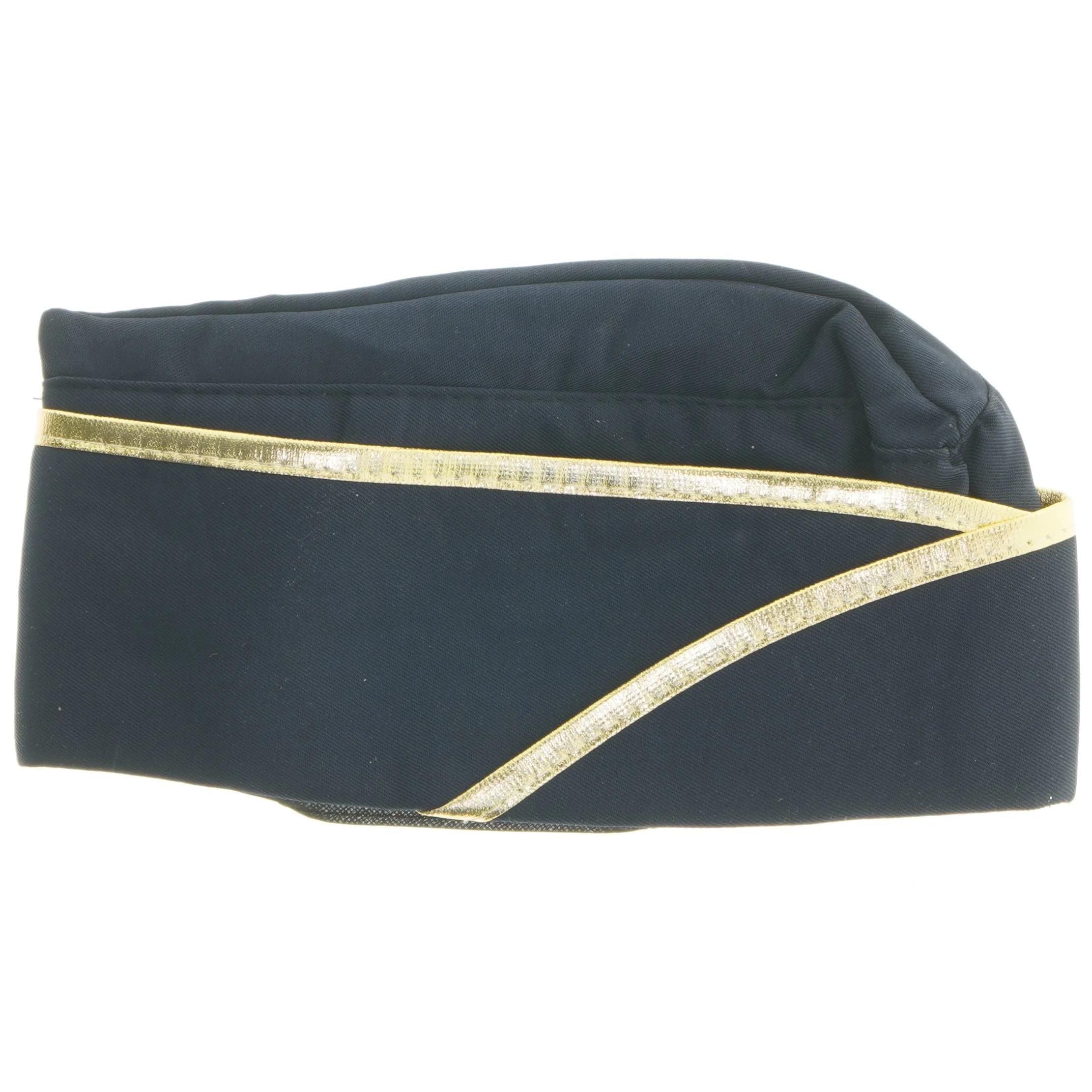 Stewardesse hat med broderet emblem (str. 28 cm)