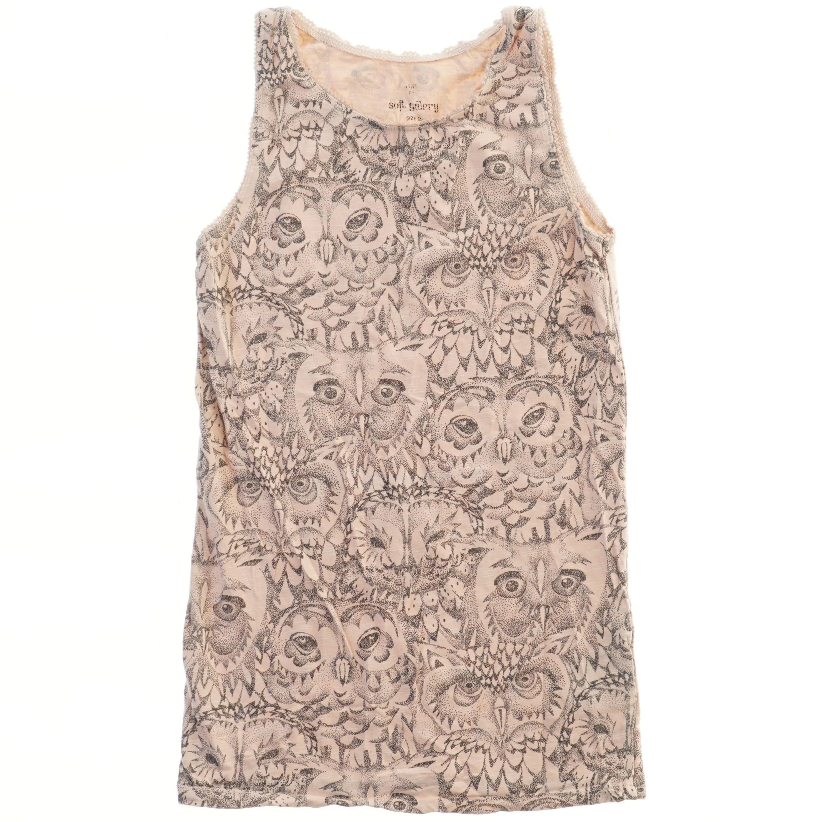 Soft Gallery blød undertrøje med ugler  (str. 140)