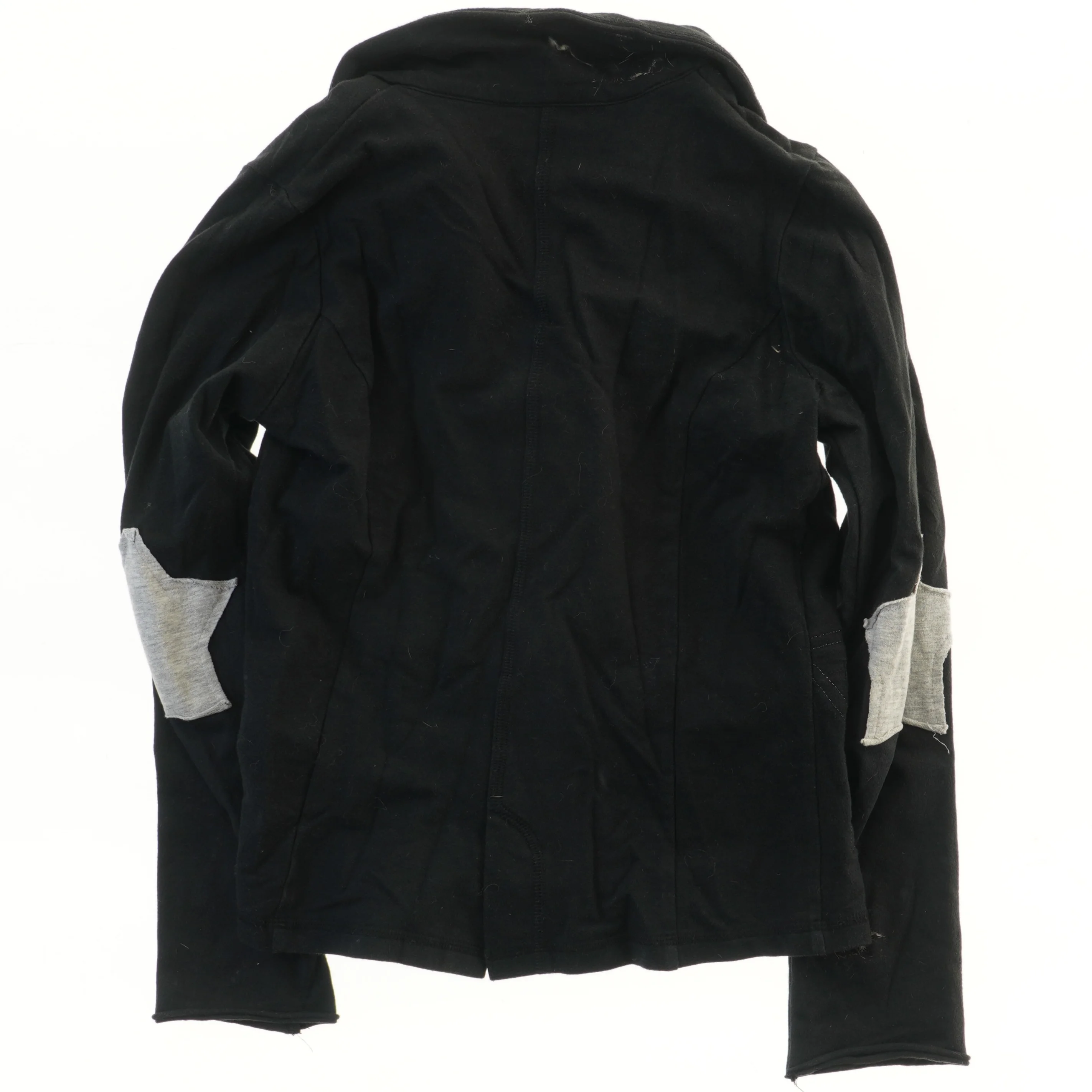 Sort blød Molo jakke med lynlås og sølvkant(str. 152)