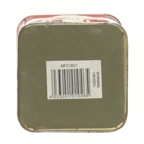 Rød Juletræsmetalbeholder (str. 10x7 cm)