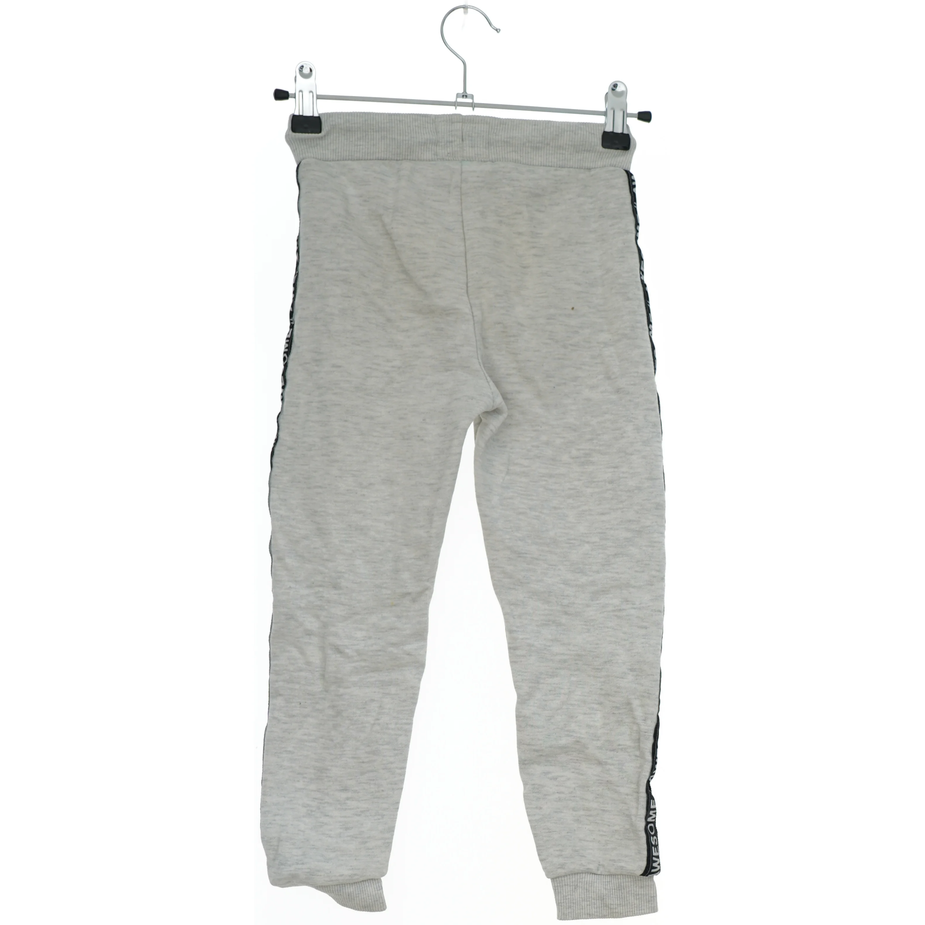 Grå sweatpants med lynlåsdetaljer fra Primark (str. 110)