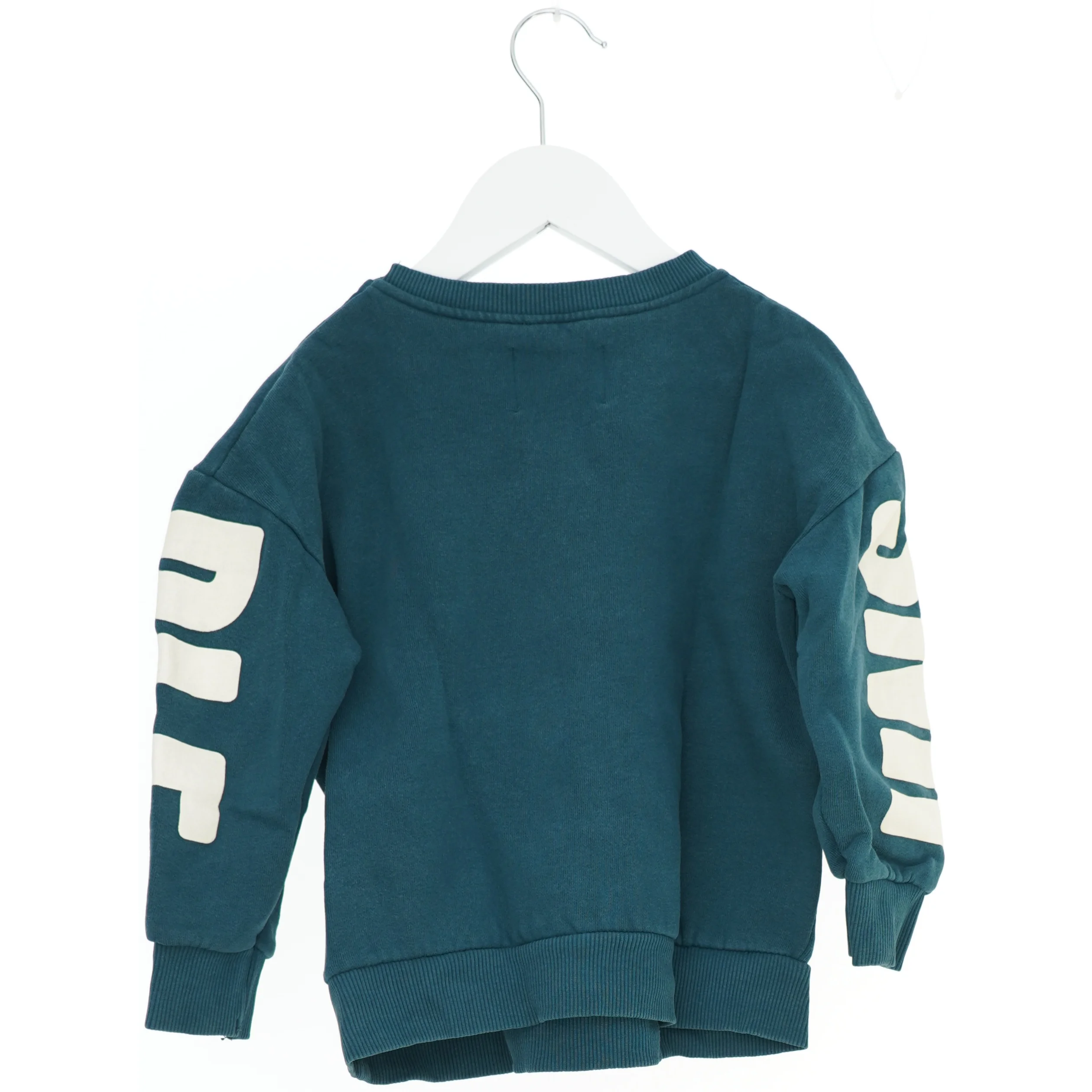 Blå sweatshirt med print fra Zara (str. 116)