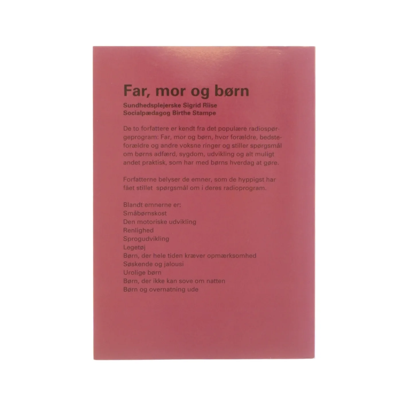 Far, mor og børn (Bog)