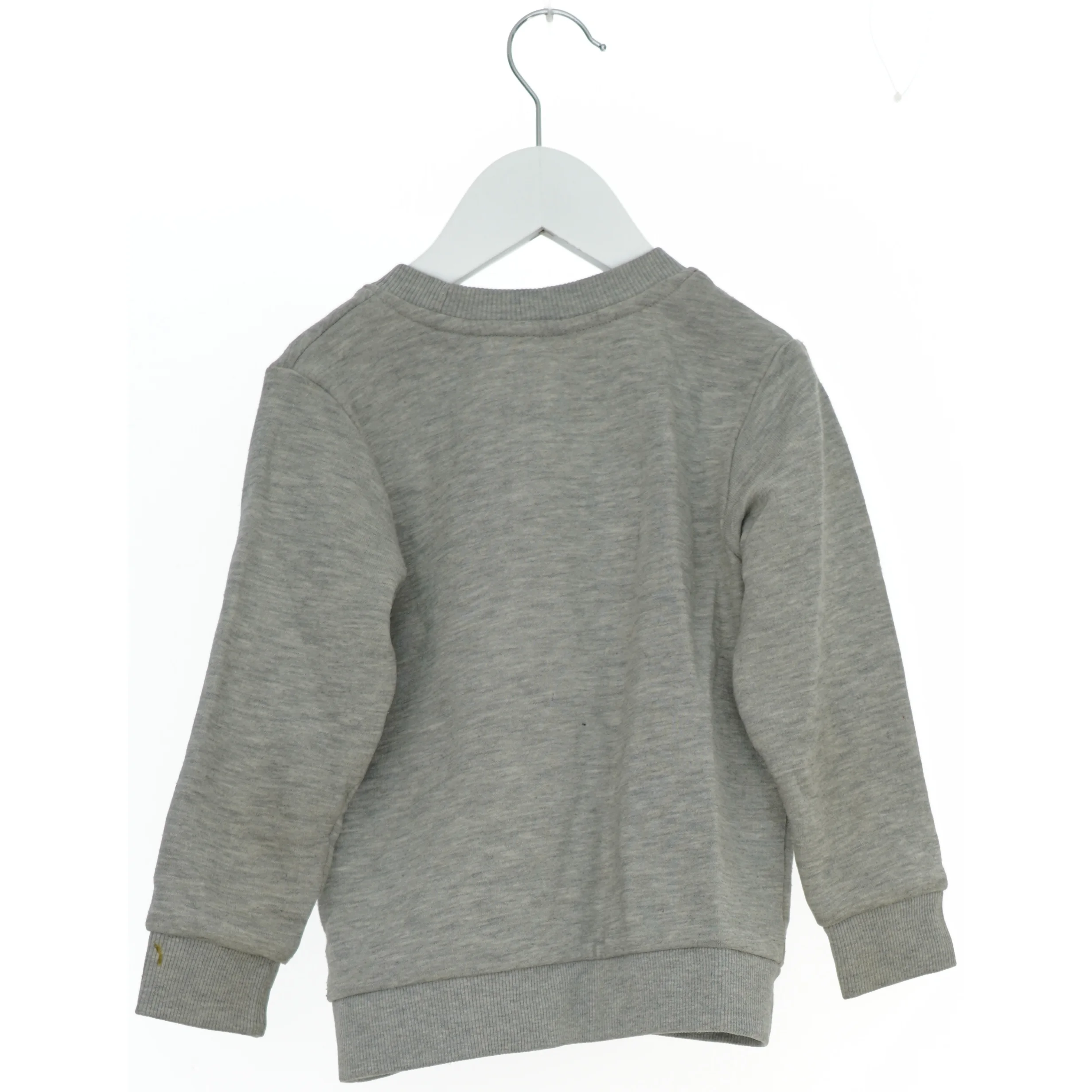 Grå sweatshirt med paillet design fra H&M (str. 104)