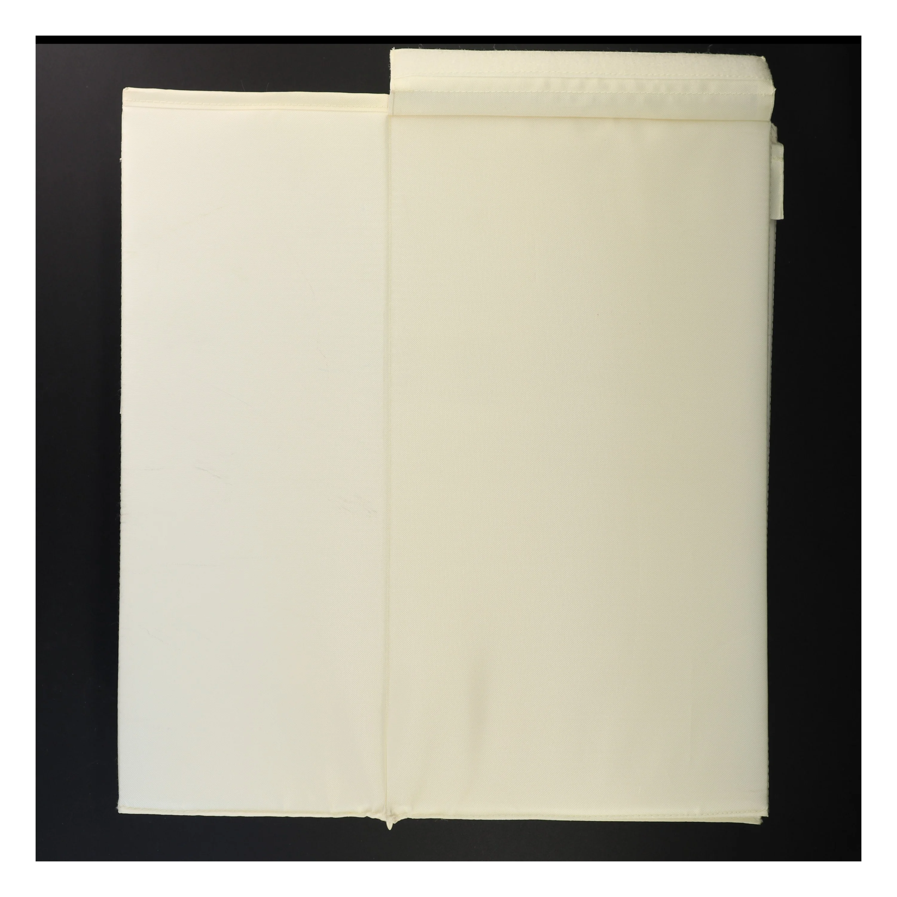 Hvid stofopbevaringsboks til sko (str. 35 x 23 x 16 cm)