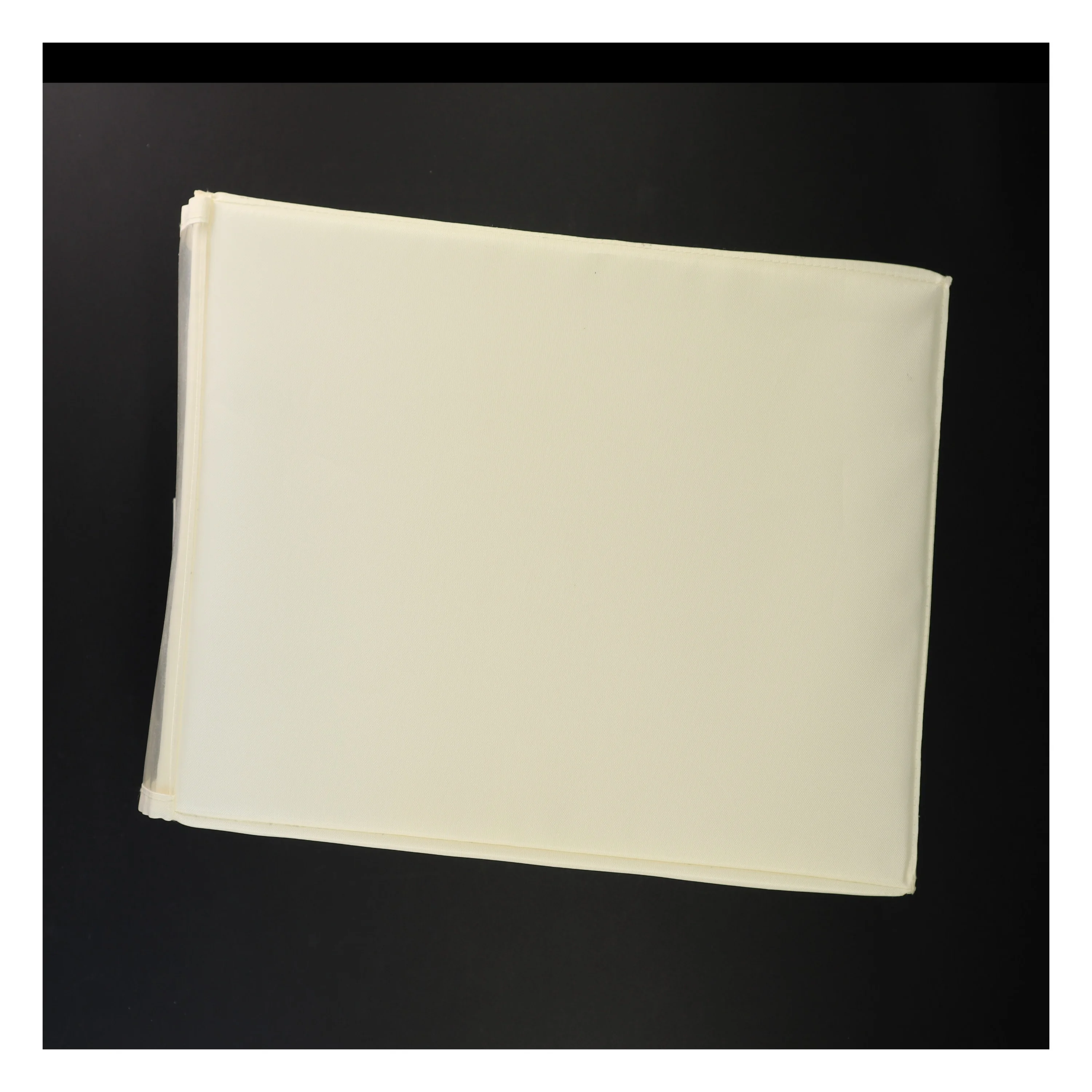 Hvid stofopbevaringsboks til sko (str. 35 x 23 x 16 cm)