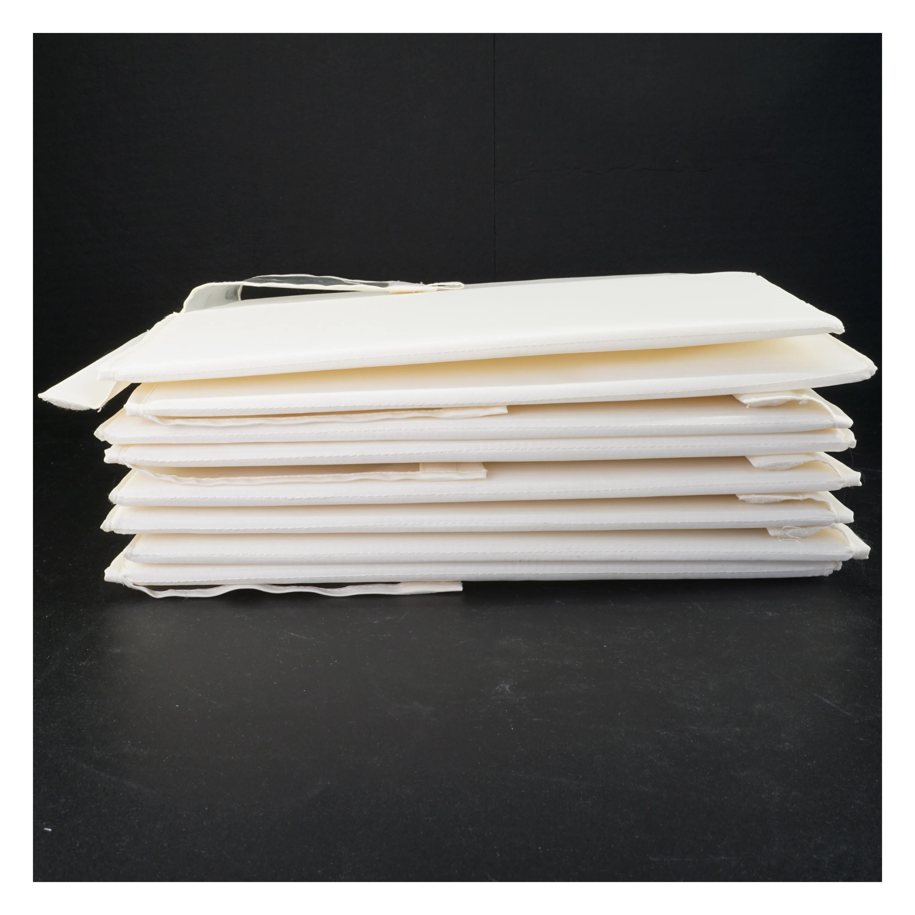 Hvid stofopbevaringsboks til sko (str. 35 x 23 x 16 cm)