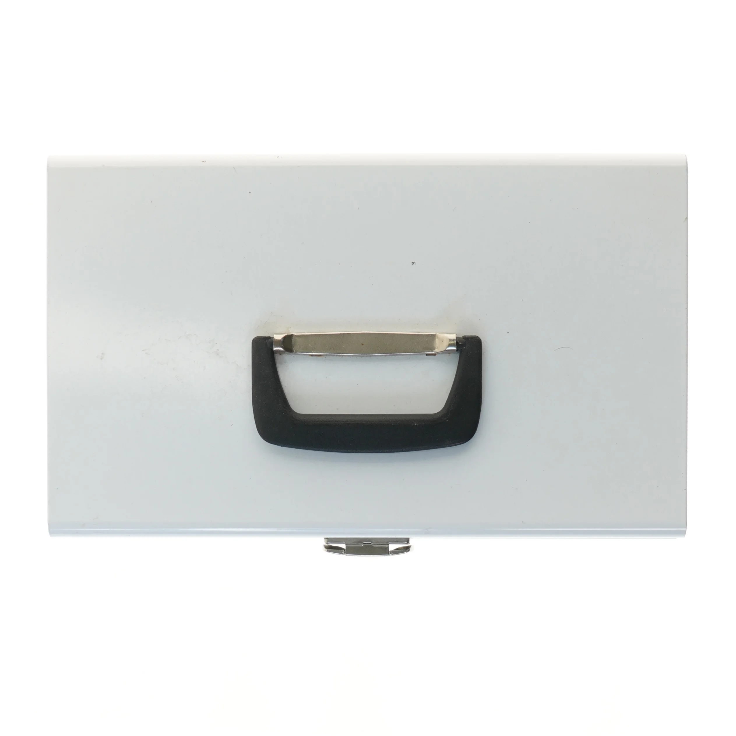 Metal opbevaringskasse med låg (str. 28,5x37x22 cm)