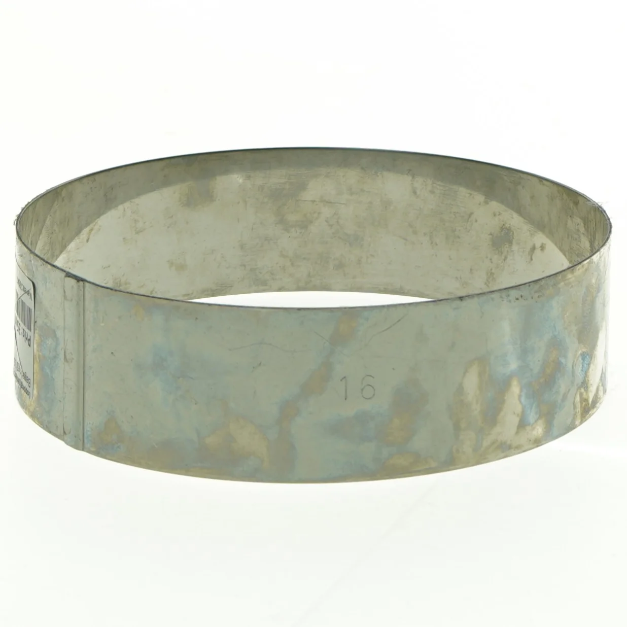 Metalbagering (str. Diameter, 16 cm h 4,5 cm)