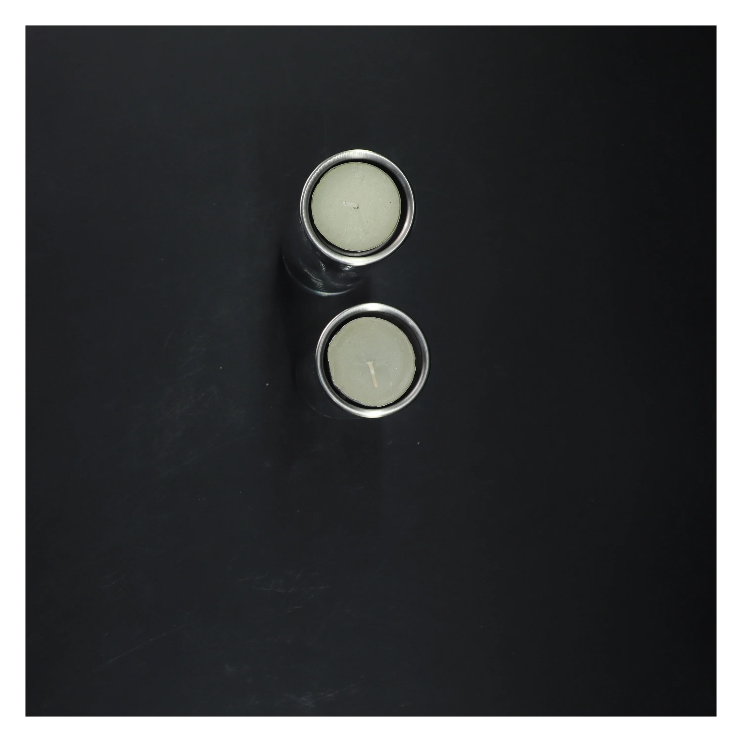 To glas cylinderlys (str. 19 cm)