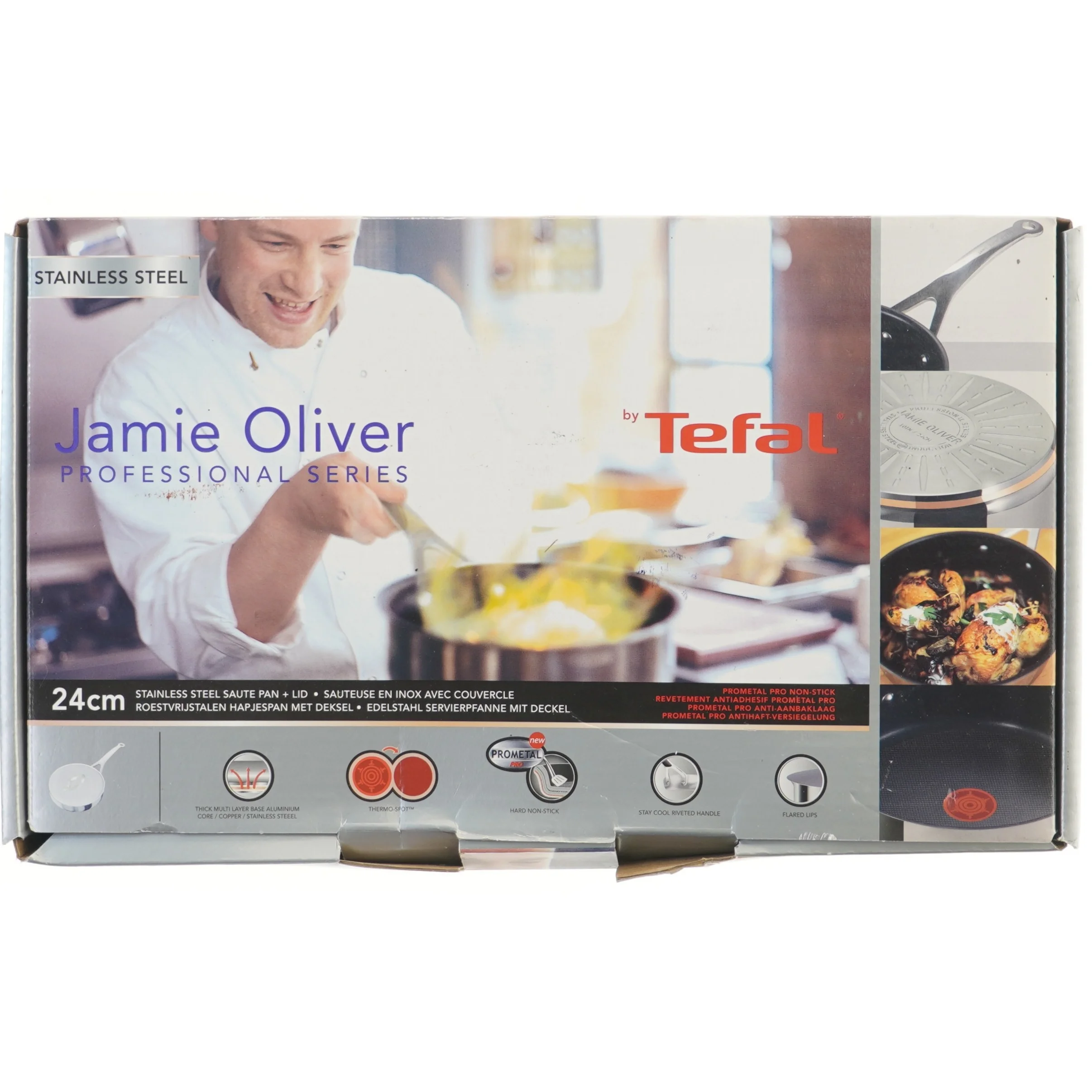Jamie Oliver stegepande fra Tefal (str. Ø 25,5 cm)