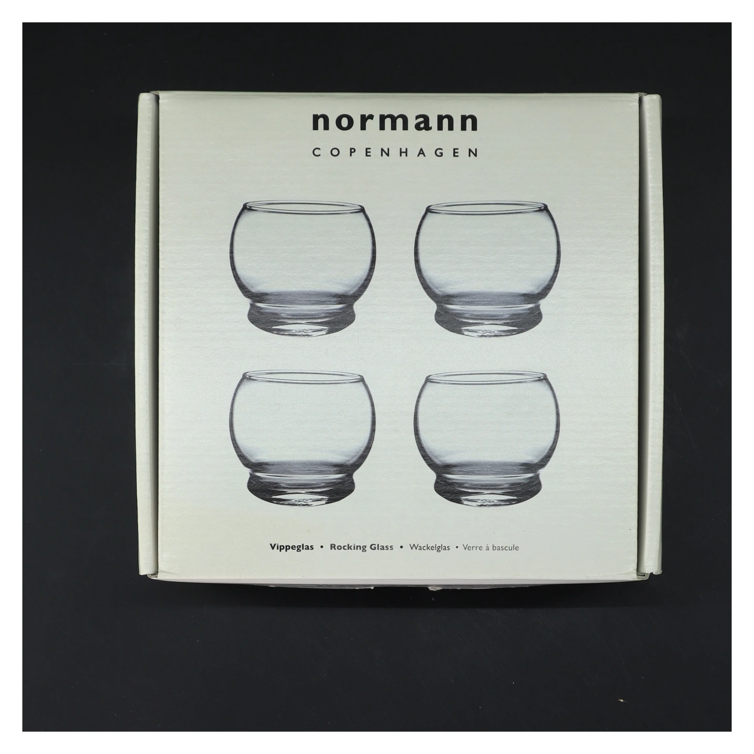 NYE Normann Copenhagen vippeglas sæt fra Normann Copenhagen (str. Ø 7 cm længde 8 cm)