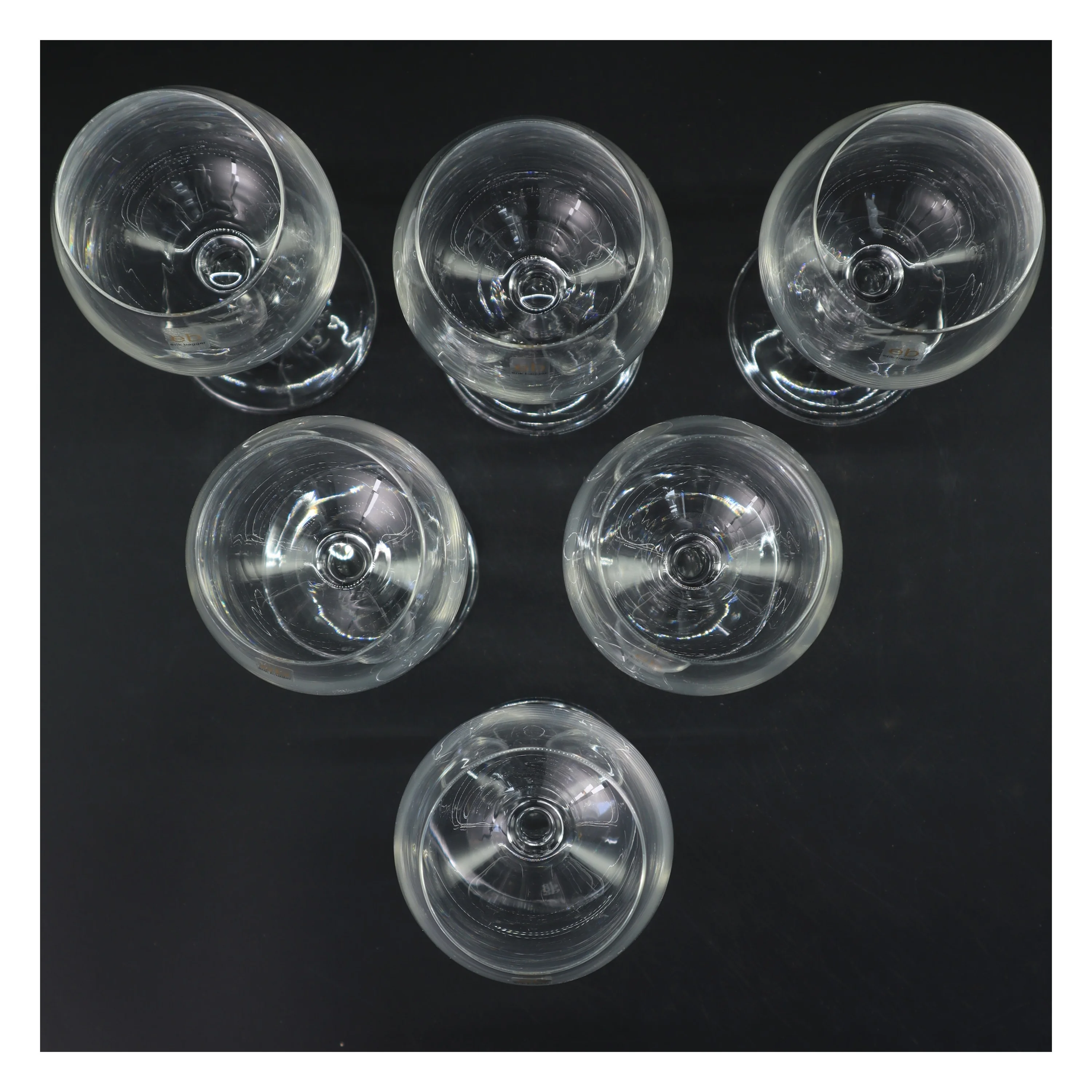 Erik Bagger vinglas, 6 stk fra Erik Bagger (str. 6 stk Ø 6,5cm længde 23,5 cm)