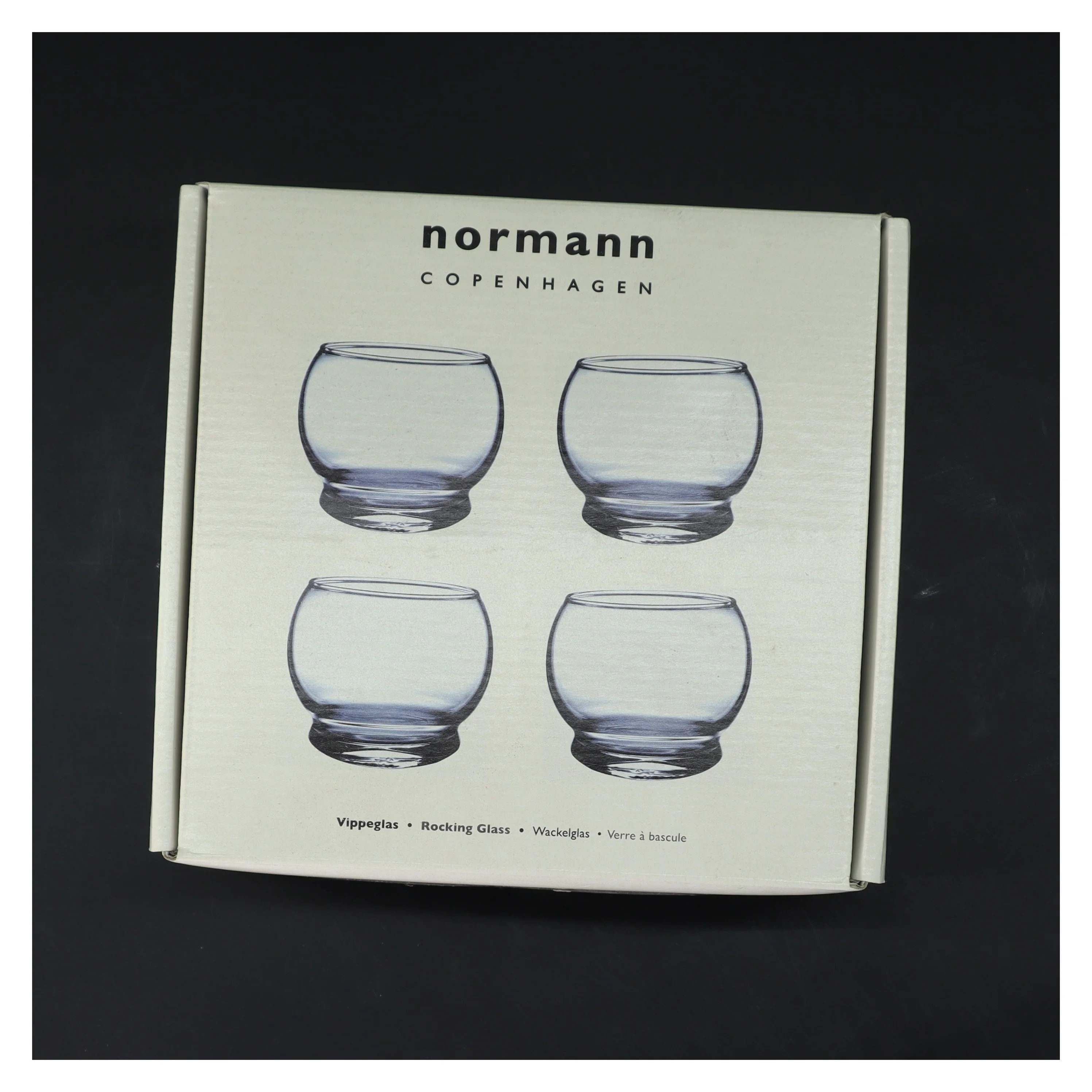 NYE Normann Copenhagen vippglas fra Normann Copenhagen (str. Ø 7 cm længde 8 cm)