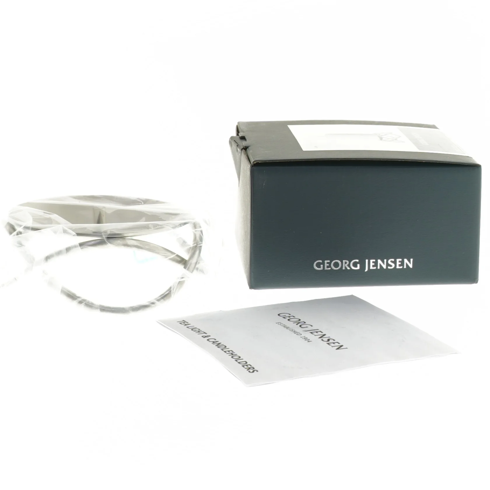 Georg Jensen lysestage fra Georg Jensen (str. Ø 9x3,5 cm)