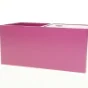 Lyserød vægopbevaringskasser (str. 39 x 17 x 20 cm)