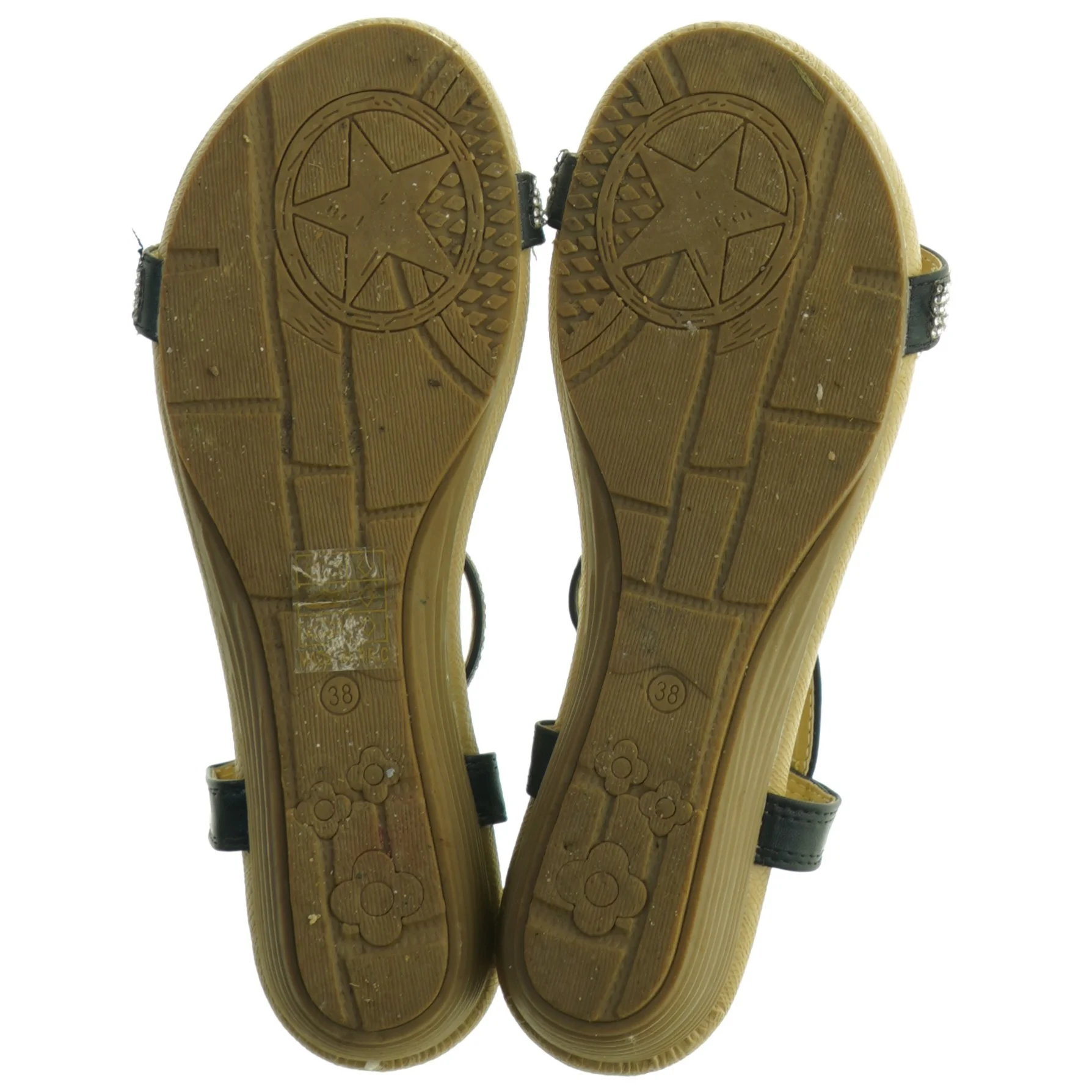 Damesandaler med rhinsten fra Encor (str. 38)