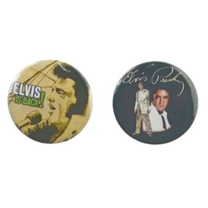 Badge med Elvis Presley (str. 5 cm)
