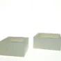 Kvadratisk hvide trækasser (str. 20 x 9 cm 15 x 9 cm)