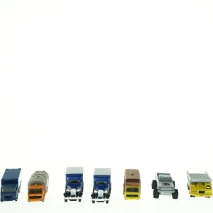 Samling af modelbiler og lastbiler (str. 7 x 4 cm)