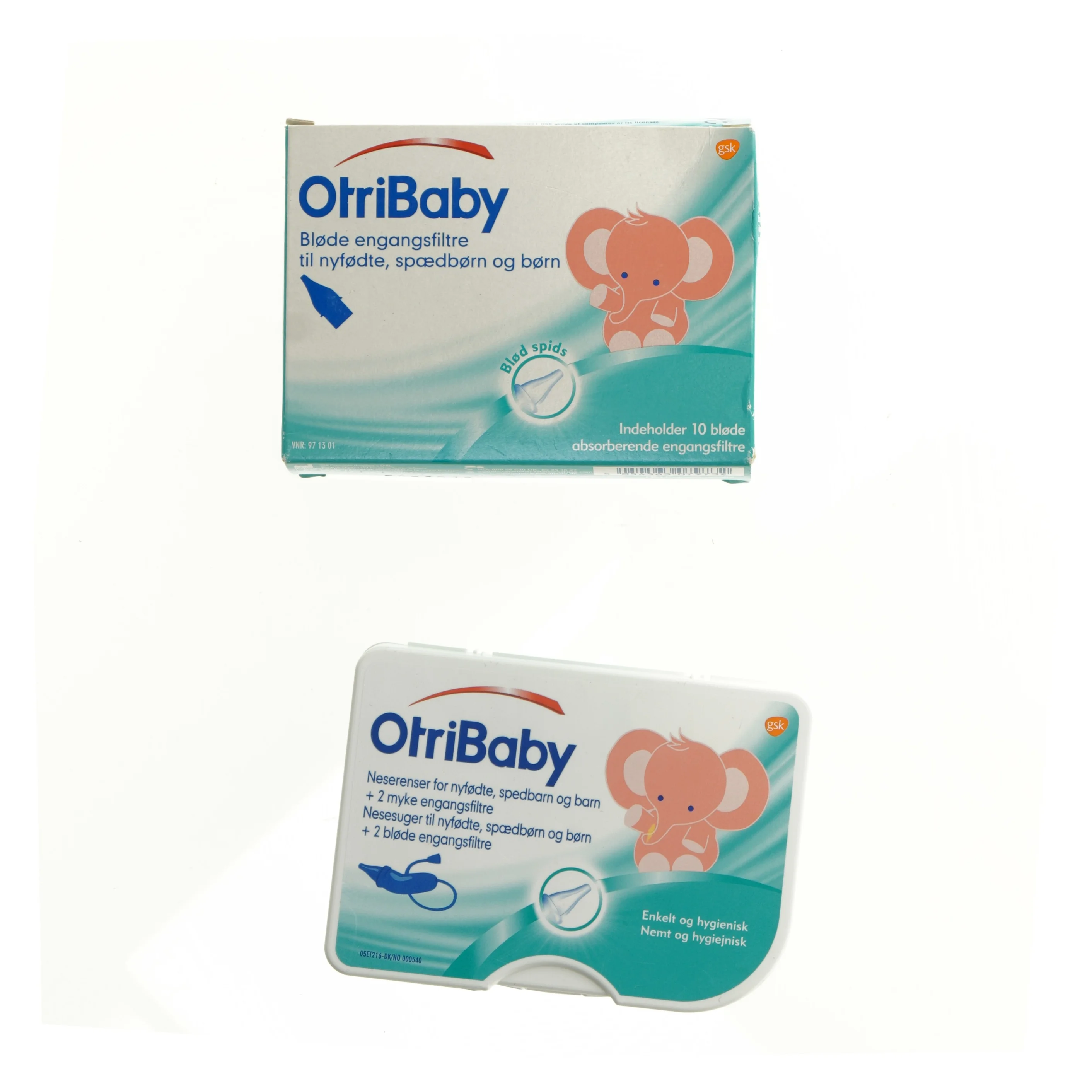 Næse renser til baby fra Otribaby (str. 12 x 9 x 8 cm) samt engangsfiltre