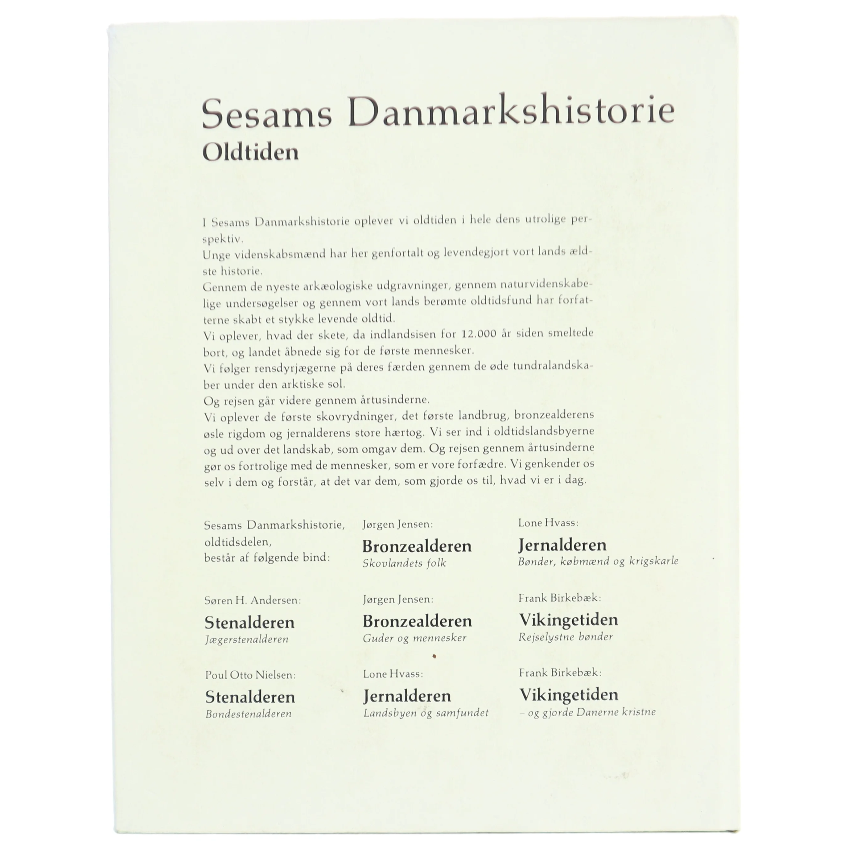 Historiebog om Danmarks oldtid fra Sesam