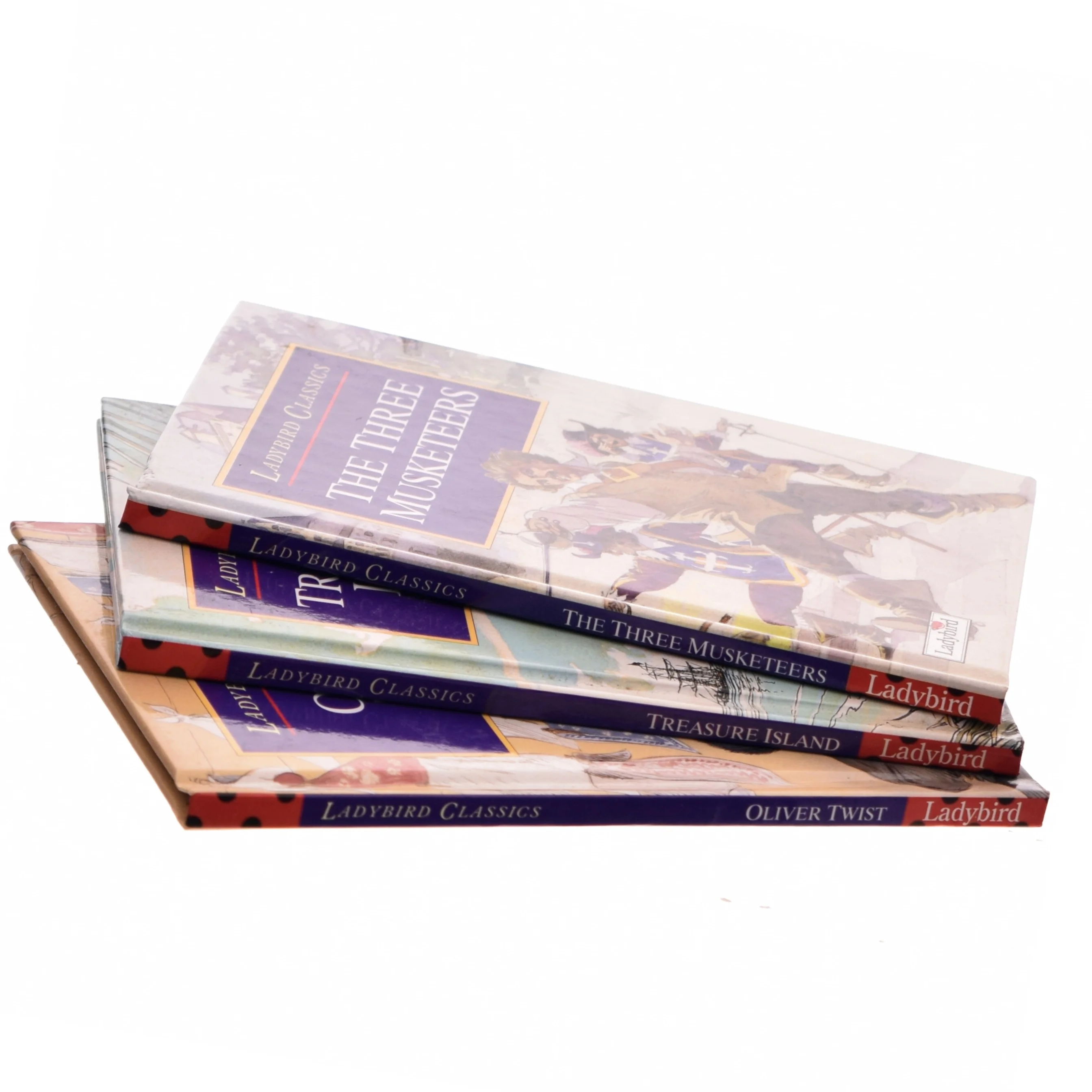 The Three Musketeers, Oliver Twist, Treasure Island