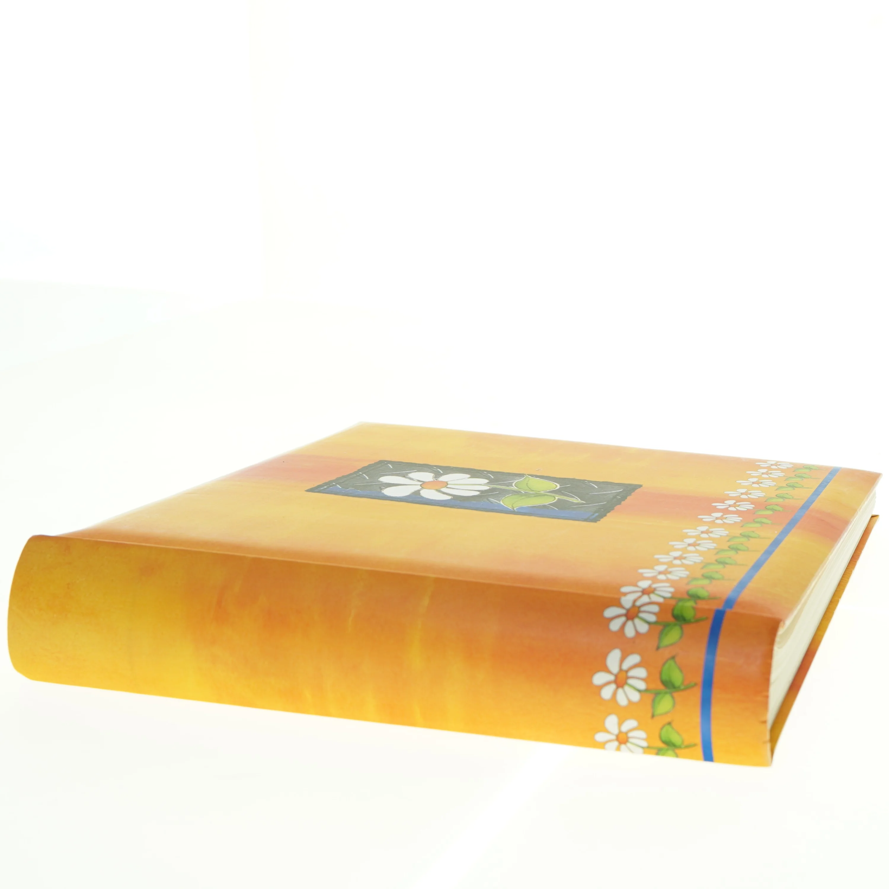 Gæstebog med blomstermotiv (str. 30 x 29 cm)