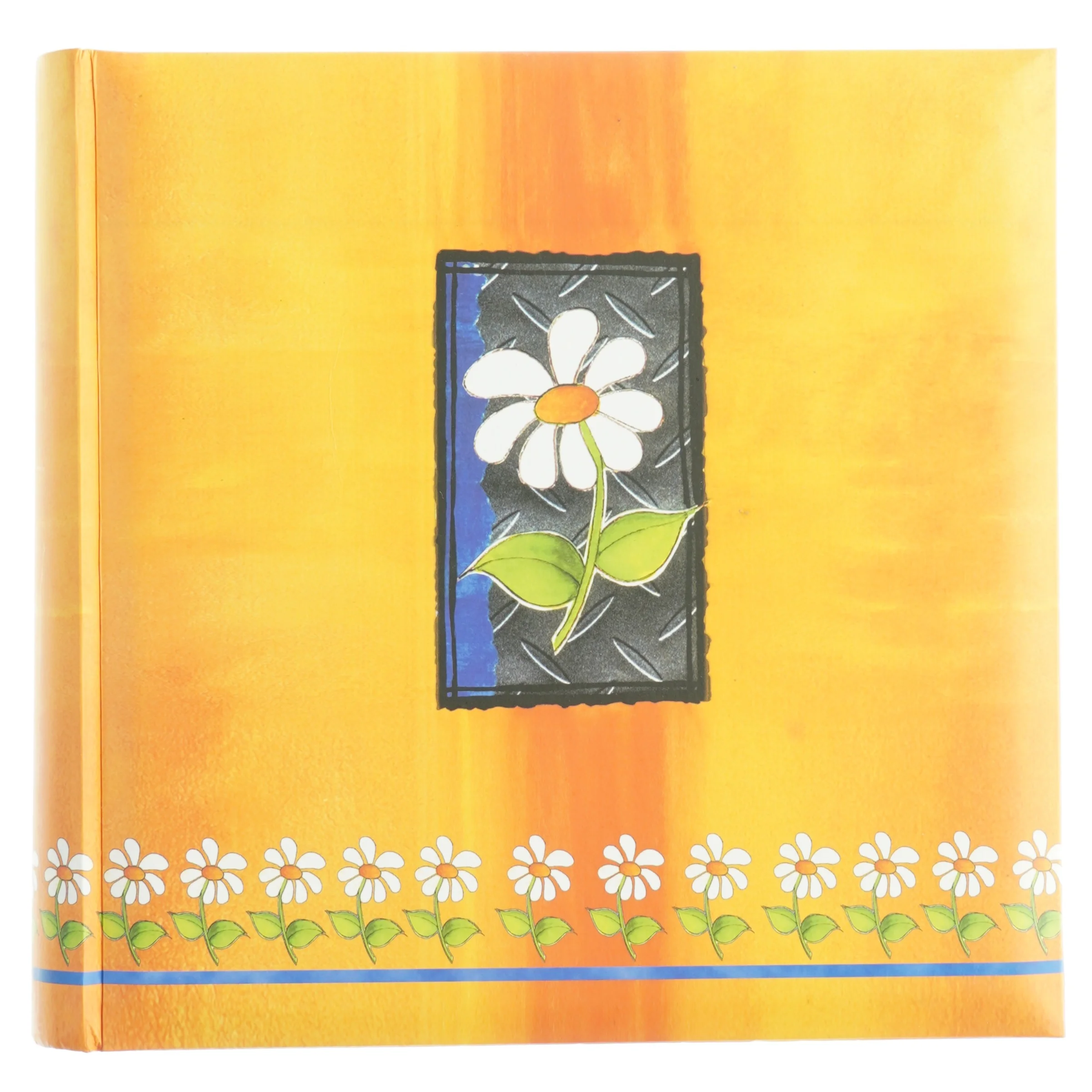 Gæstebog med blomstermotiv (str. 30 x 29 cm)